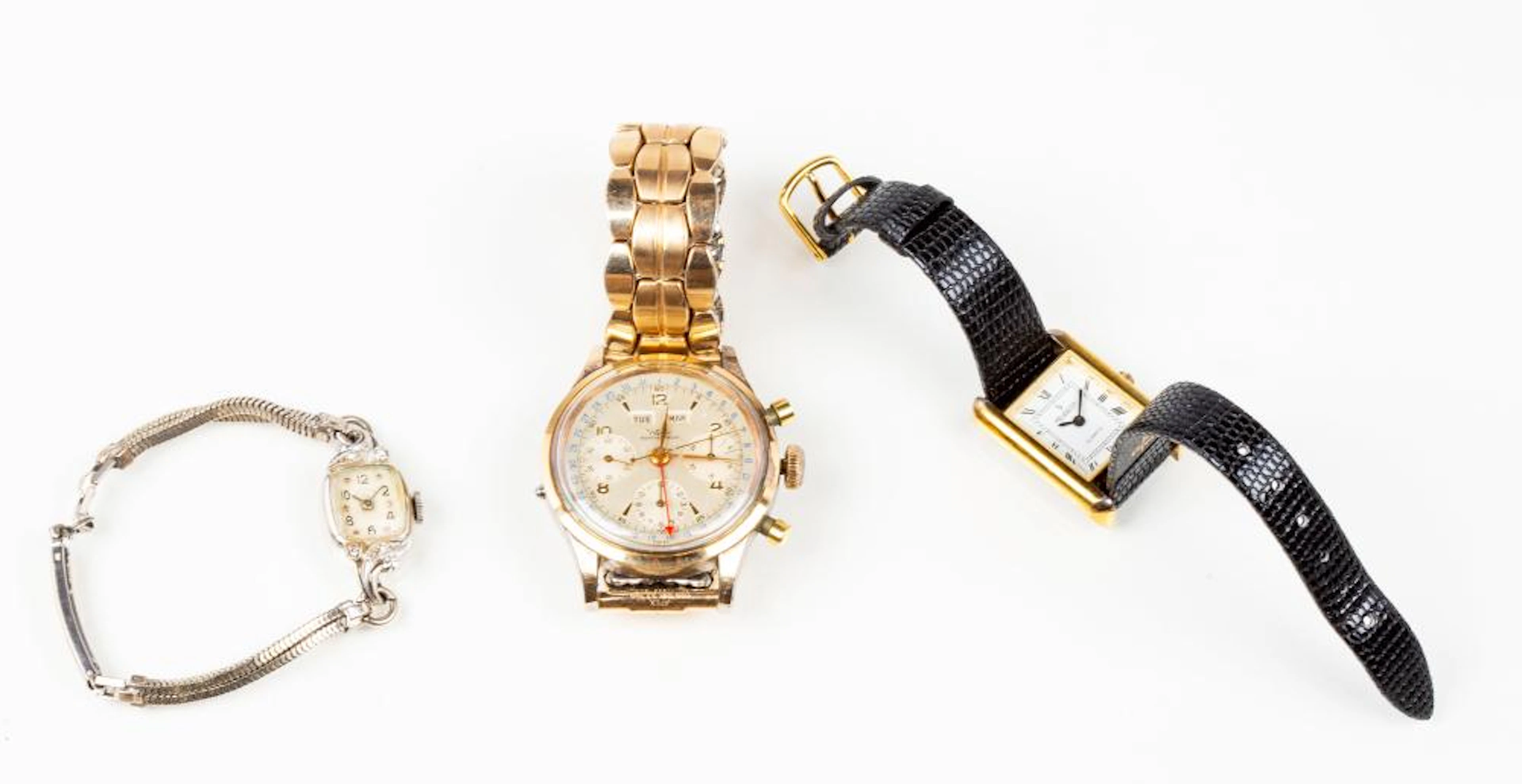 Wyler Chronograph and Two Other Watches