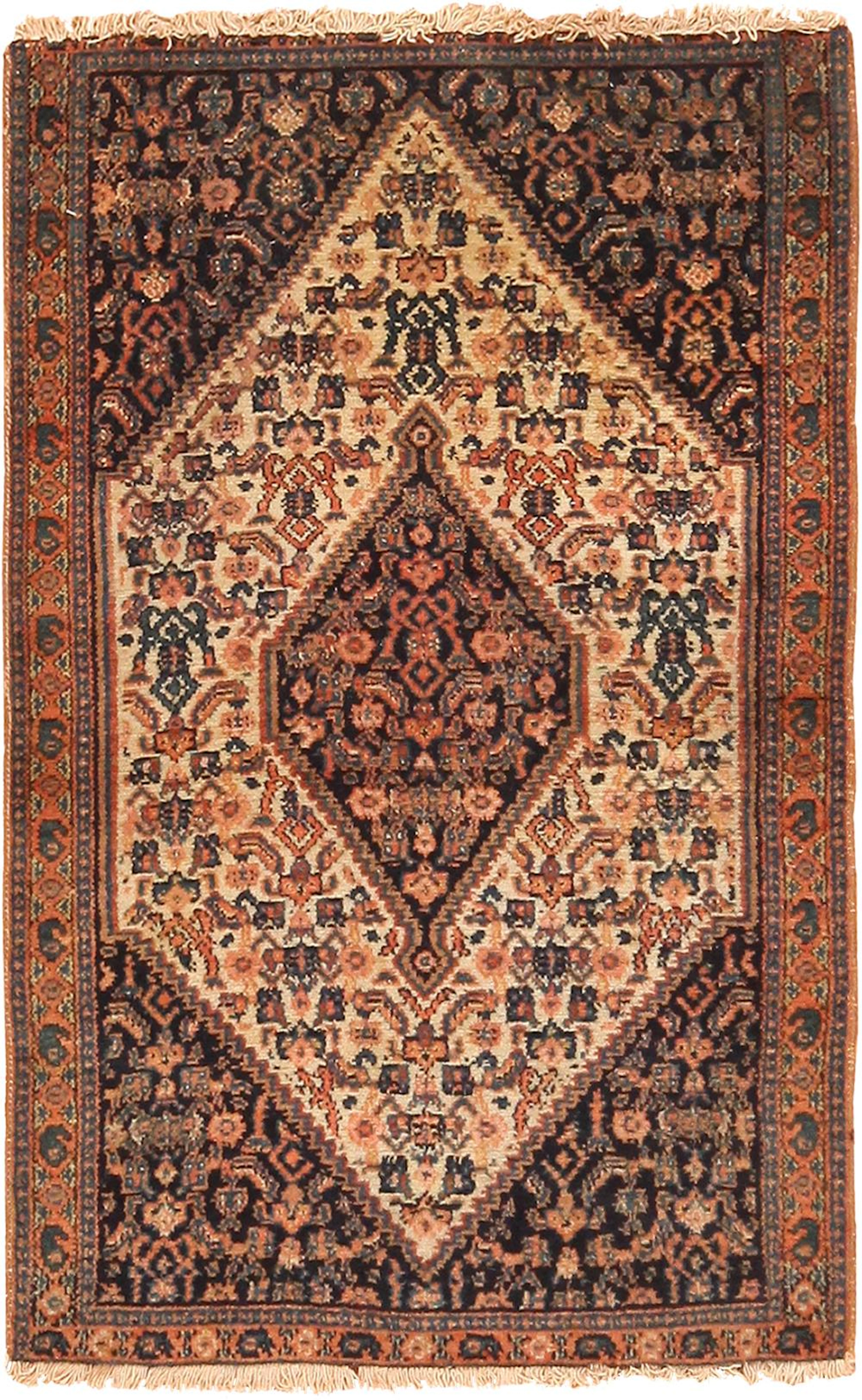 Antique Persian Senneh Mat , Size 1ft X 2ft ( 0.30 M X 0.60 M )