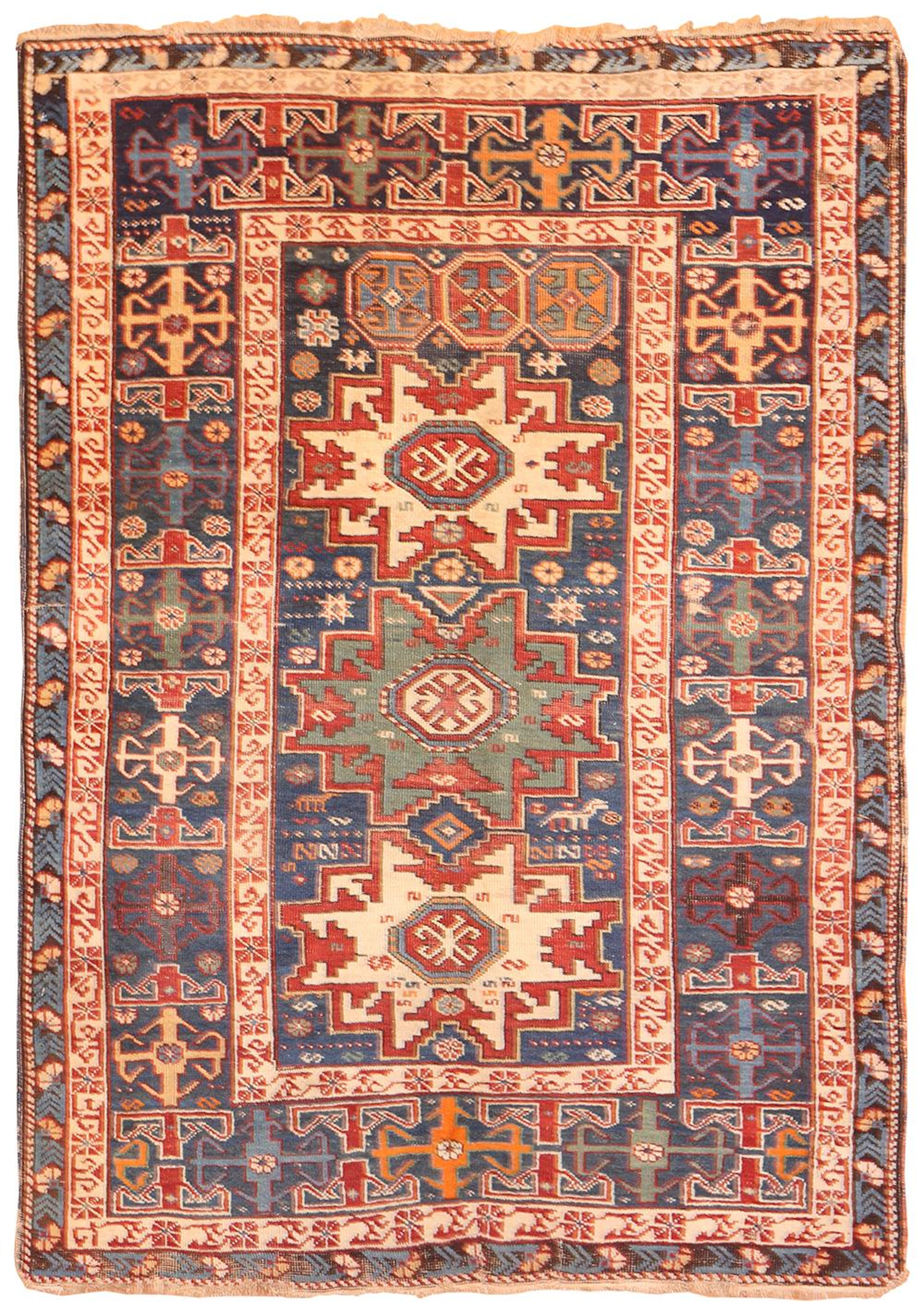 Antique Caucasian Shirvan Lesghi star