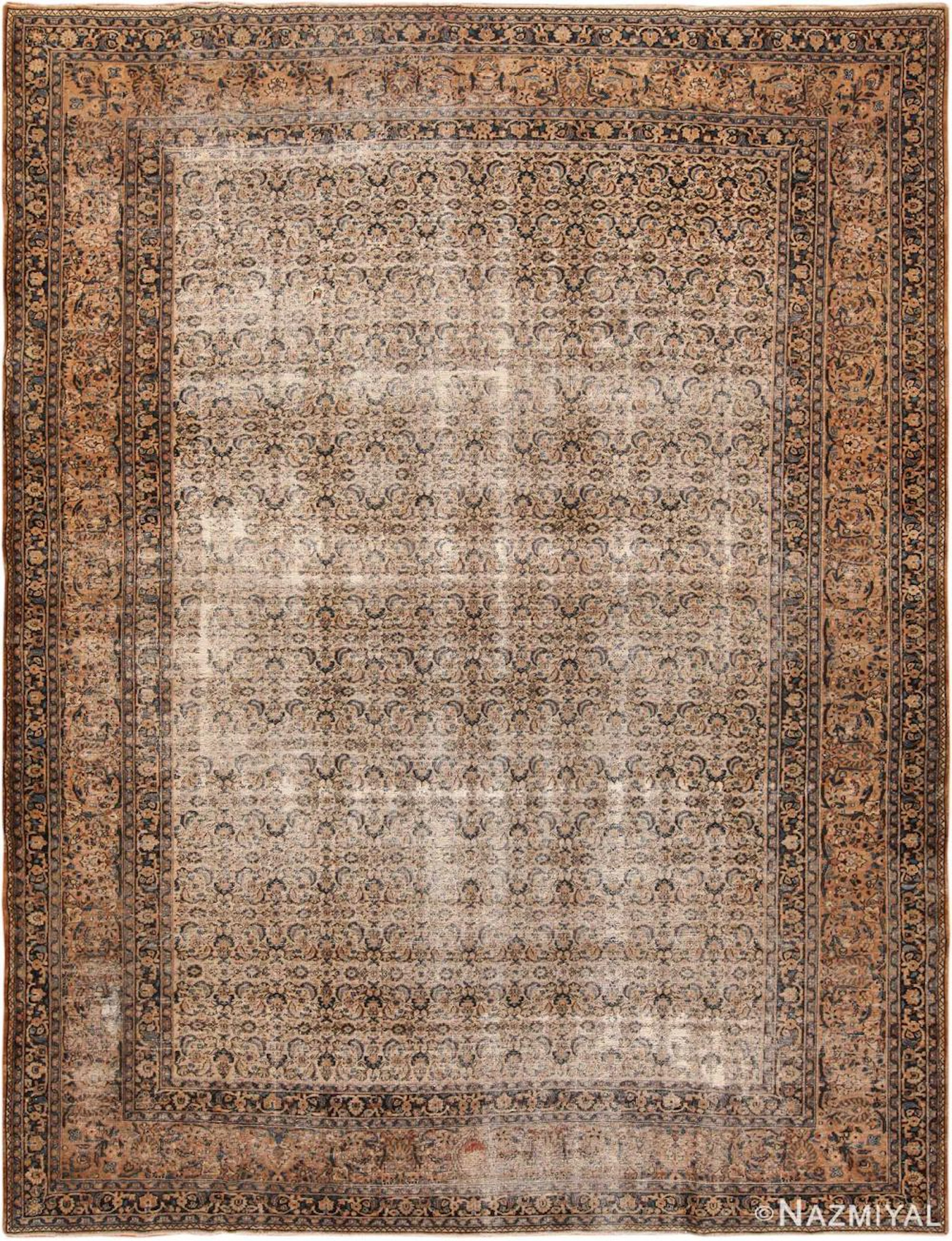 Antique Shabby Chic Persian Khorassan carpet