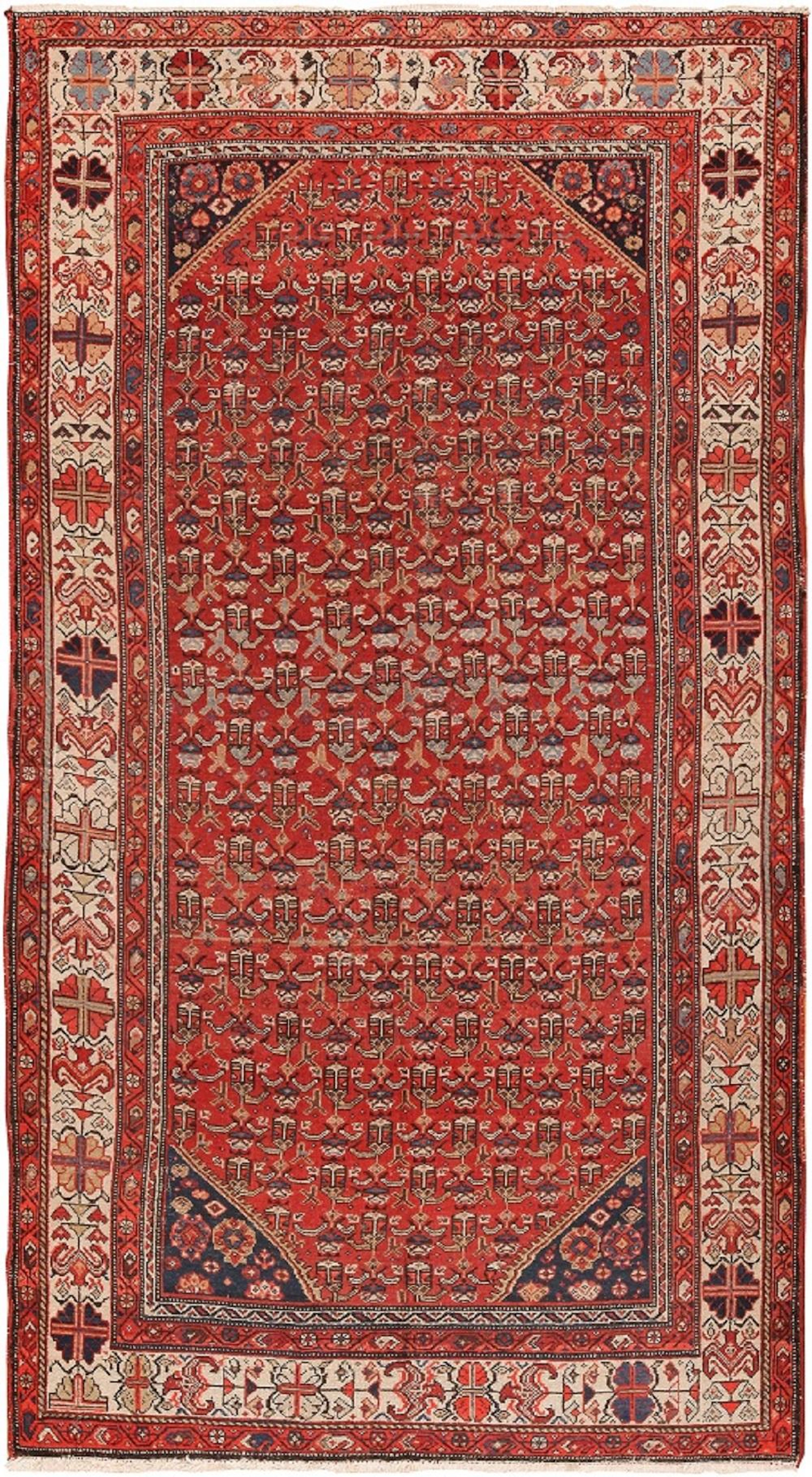 Antique Persian Malayer , 5 ft 4 in x 9 ft 9 in ( 1.63 m x 2.97 m )