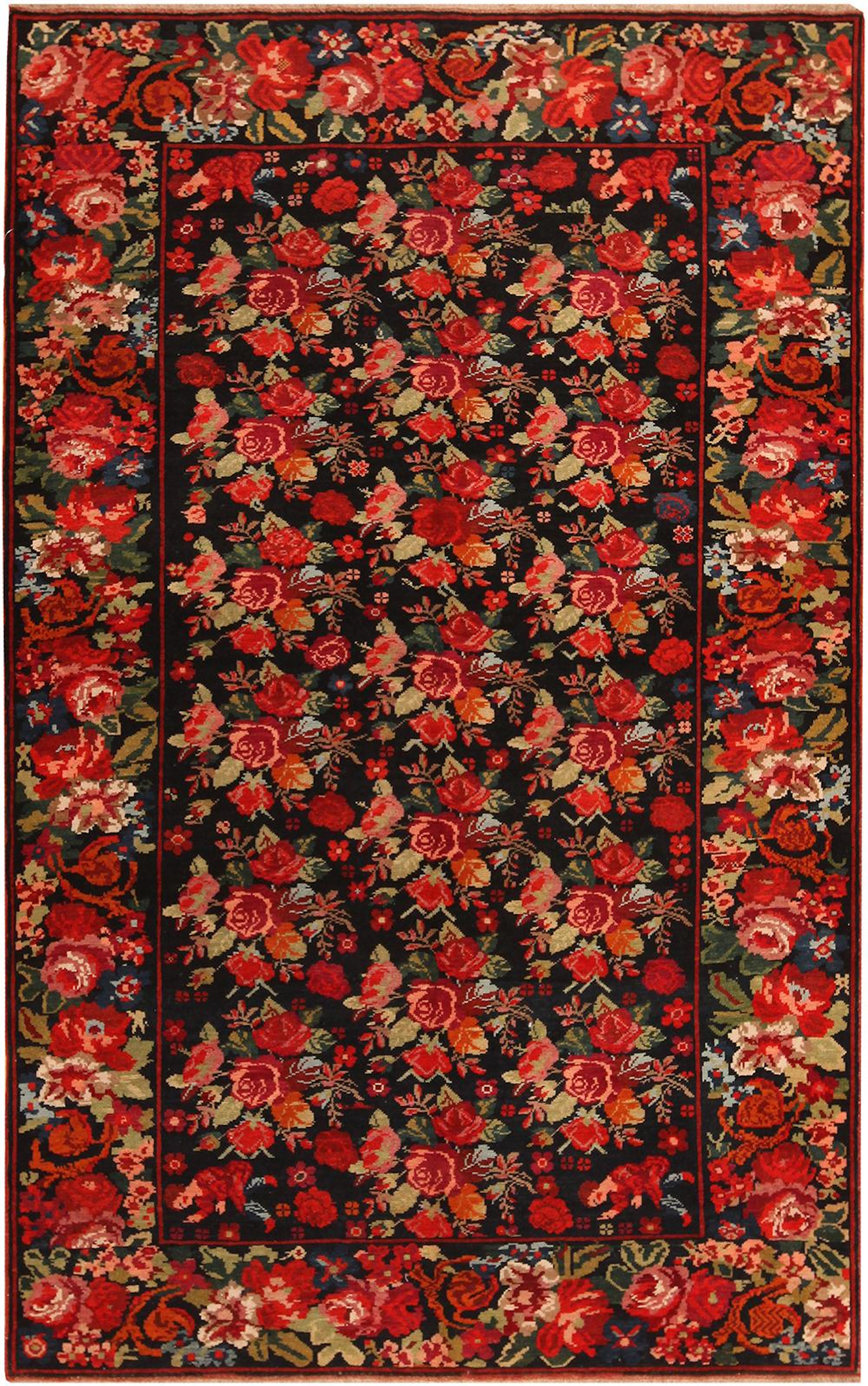 Antique Armenian Karabagh , 5 ft x 7 ft 9 in ( 1.5 m x 2.36 m )