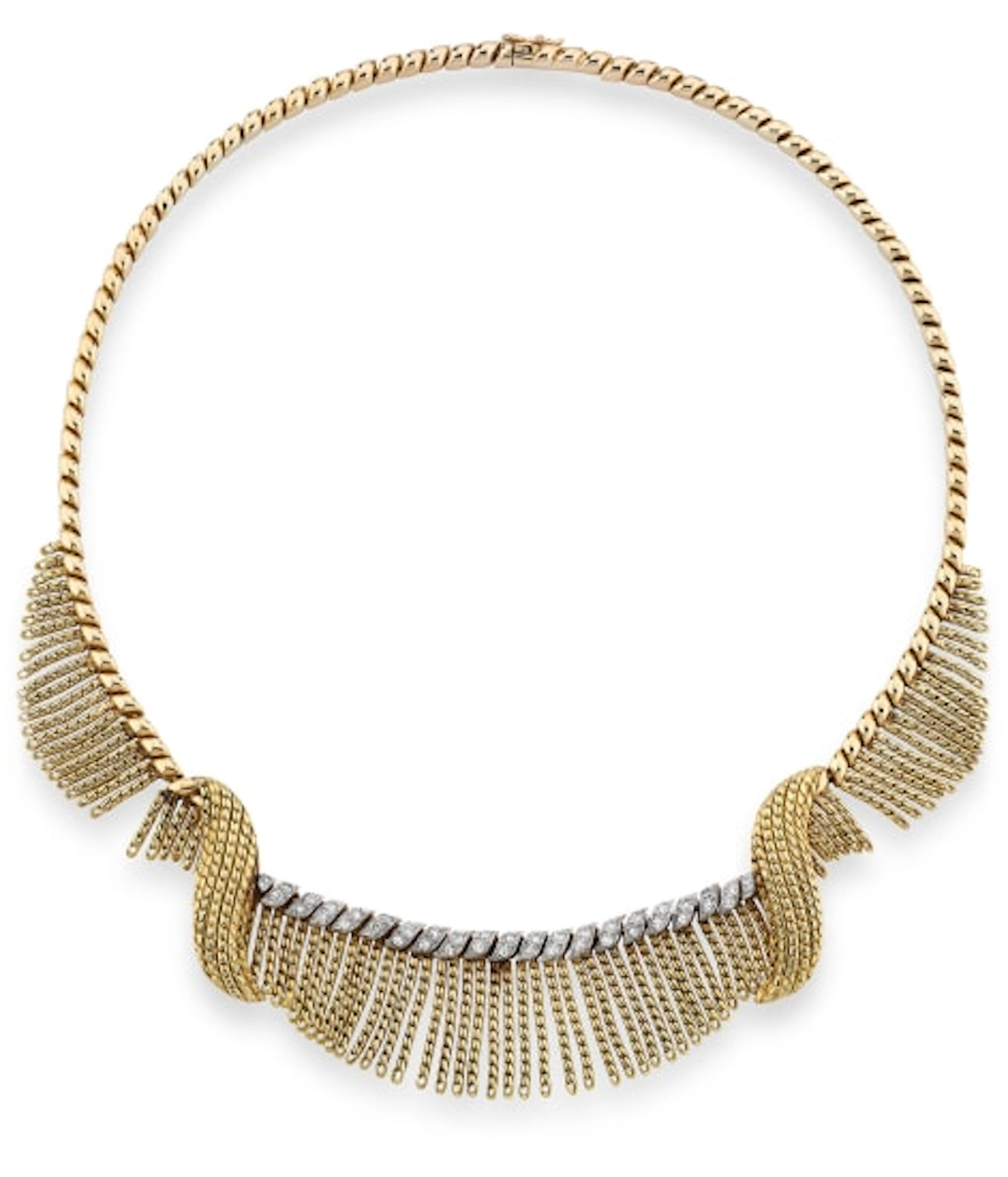 Sterlé - Gold and diamond necklace, 1960s