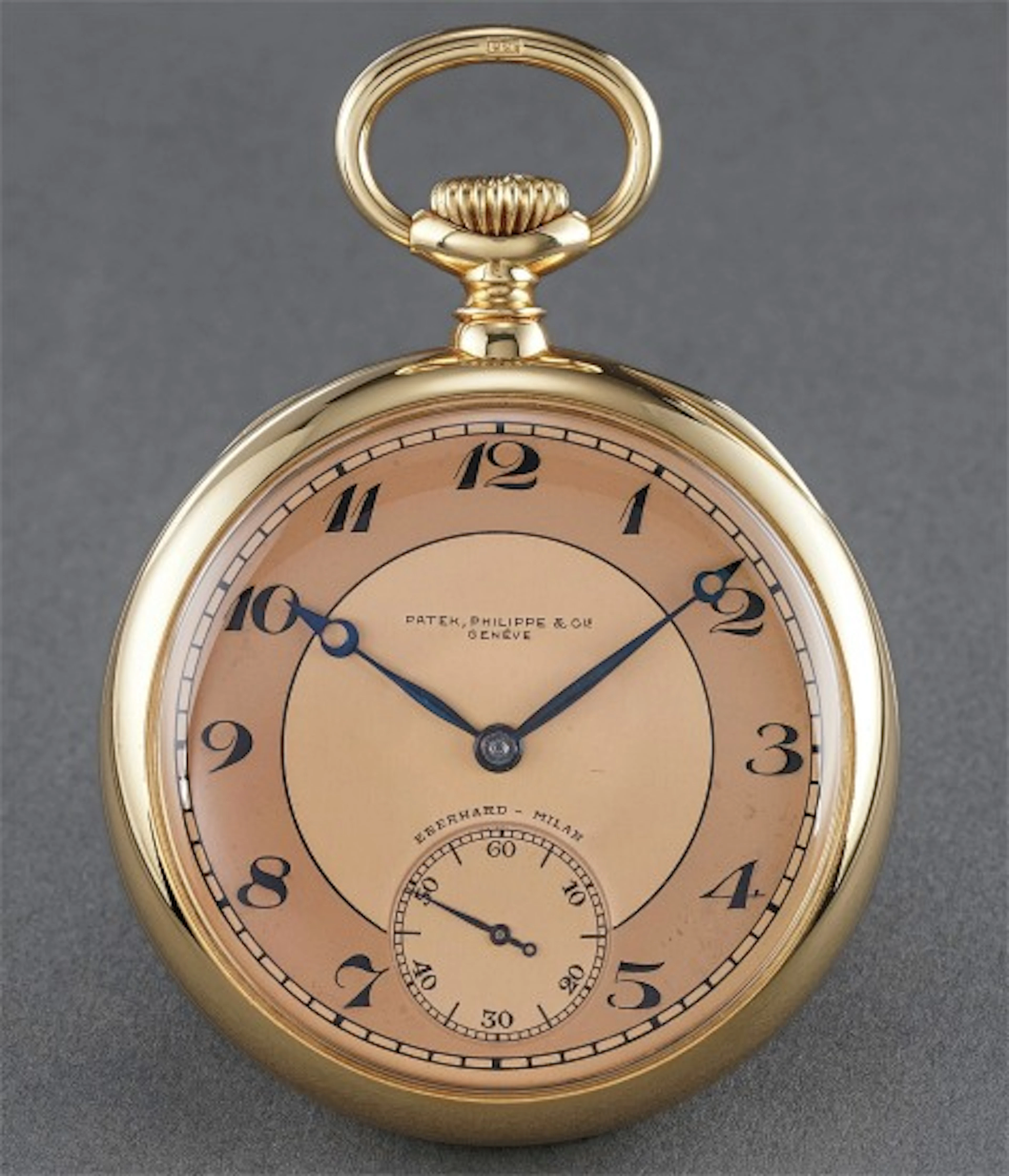 A rare and extremely attractive yellow gold open face...