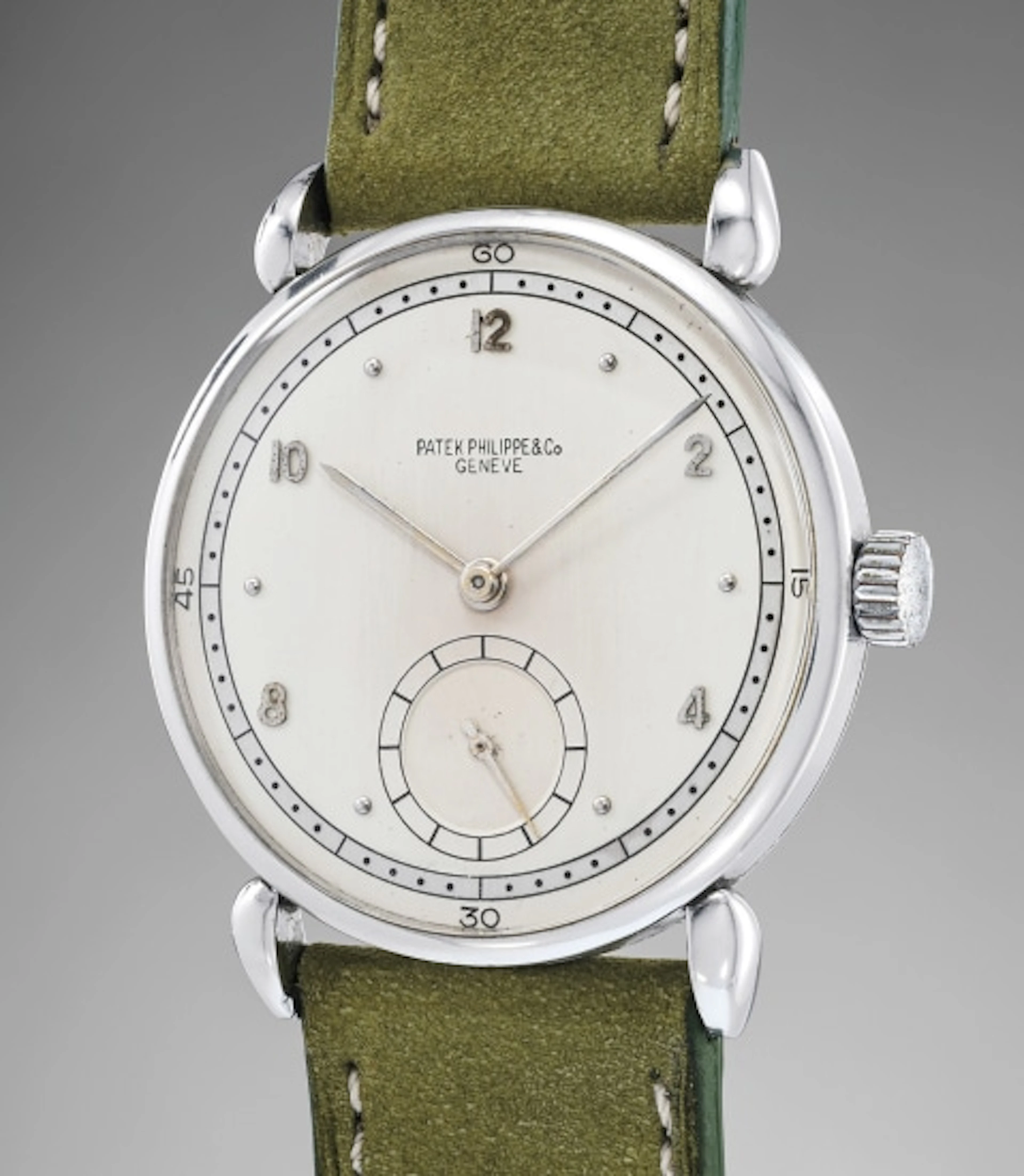 A very rare and attractive stainless steel wristwatch...
