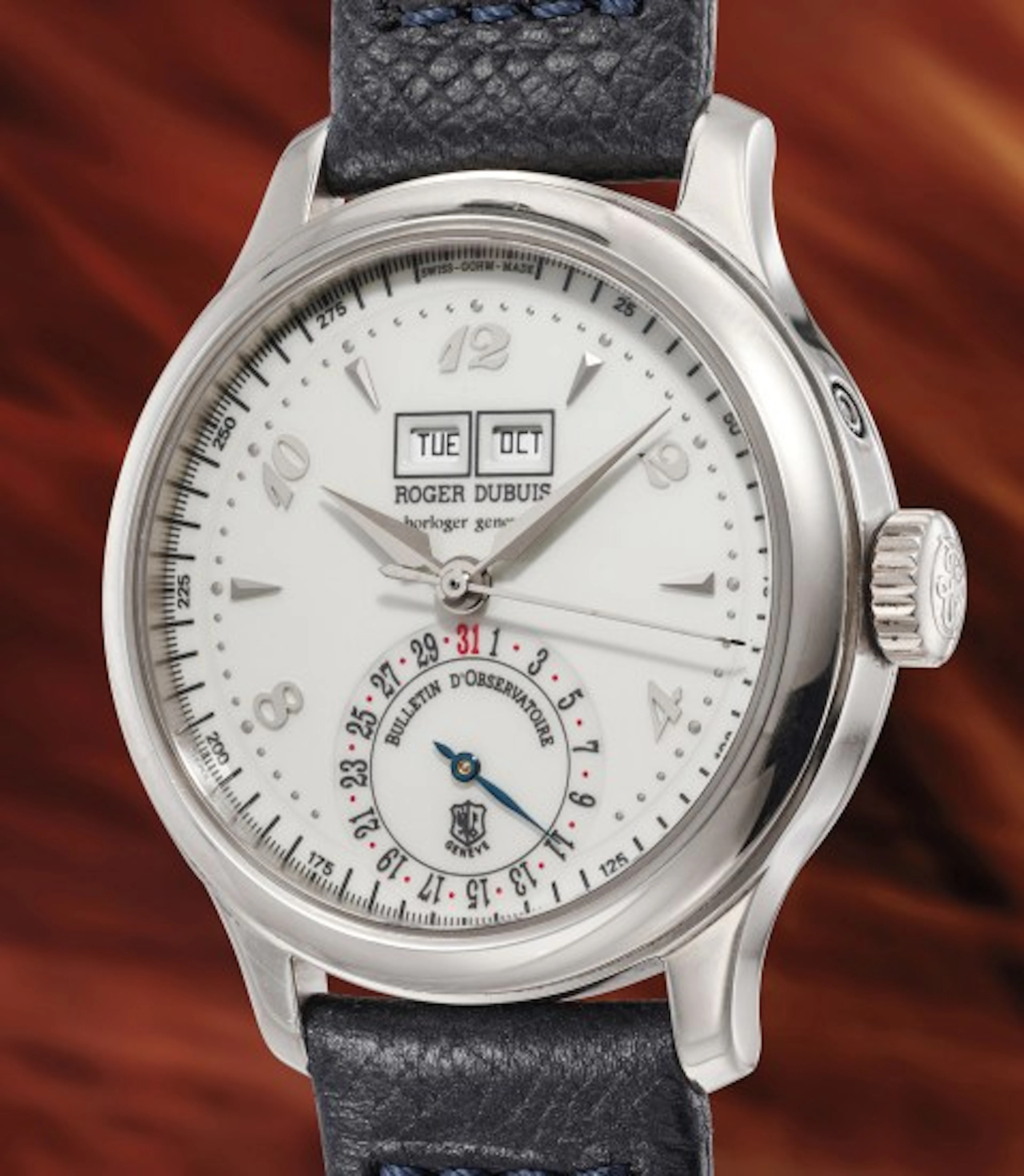 Roger Dubuis - A rare and attractive white gold triple...