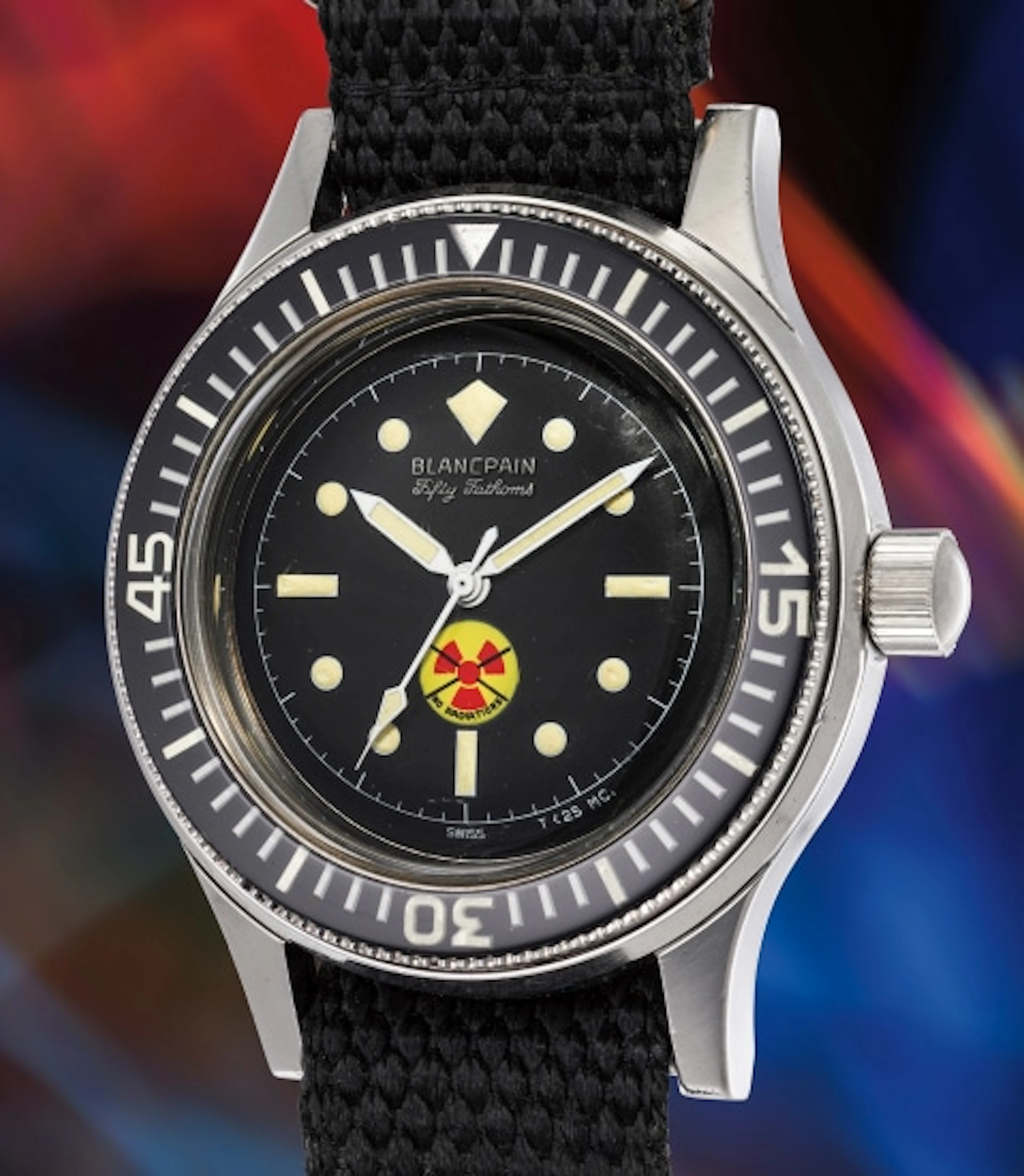 lancpain - A rare and attractive stainless steel diver's...
