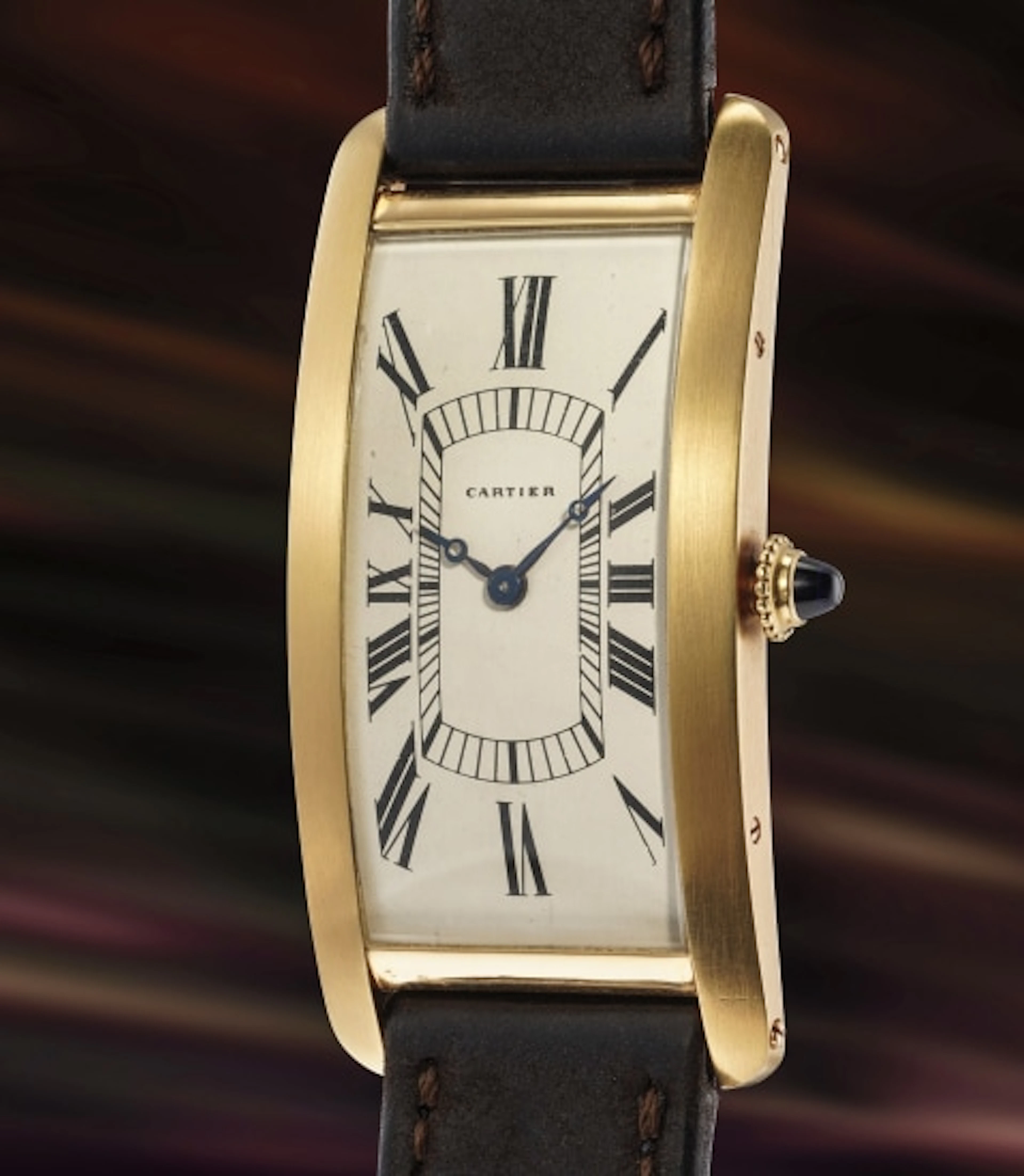 Cartier - A rare and very well preserved large yellow...