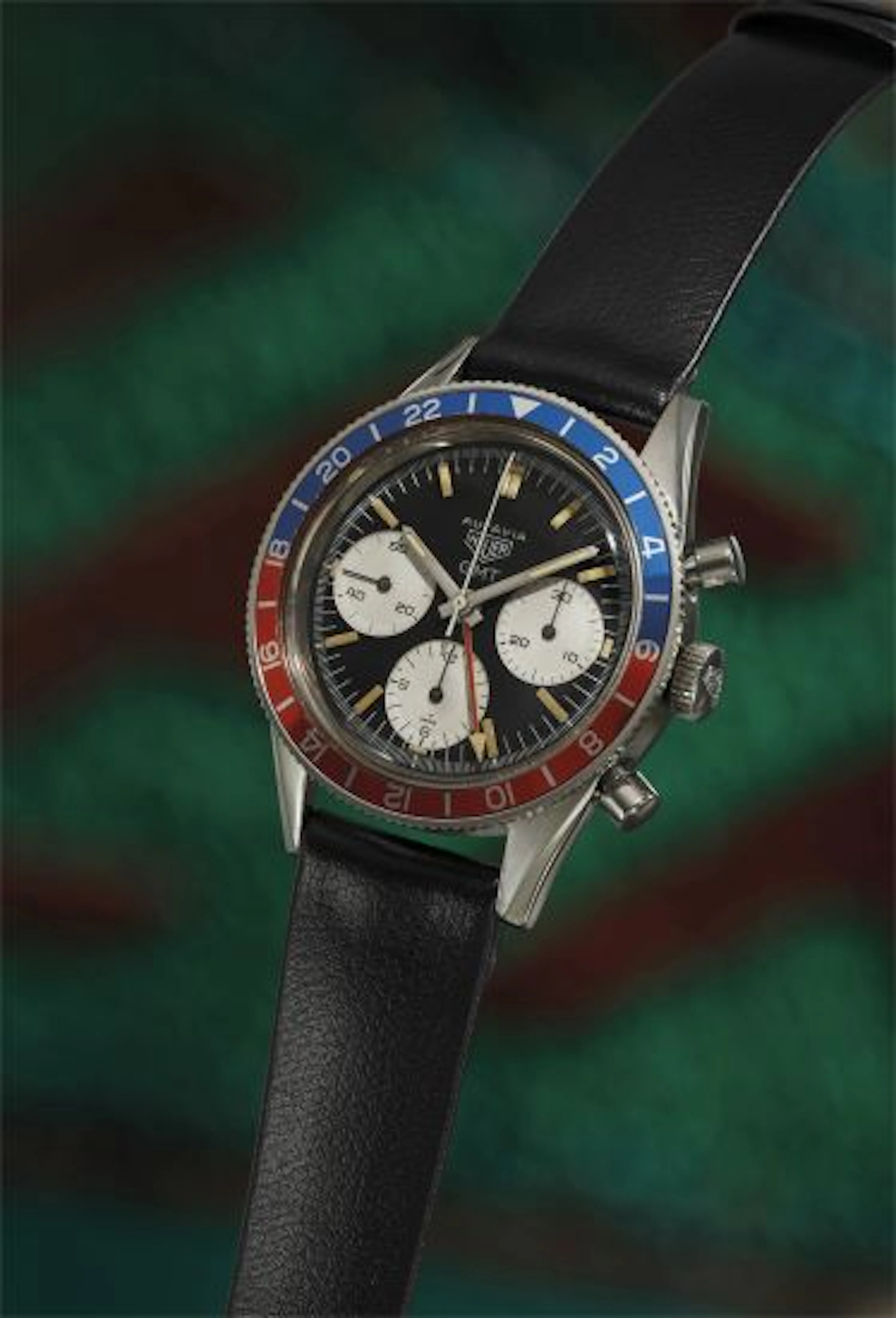 A very fine and exceptionally rare stainless steel chronograph wristwatch