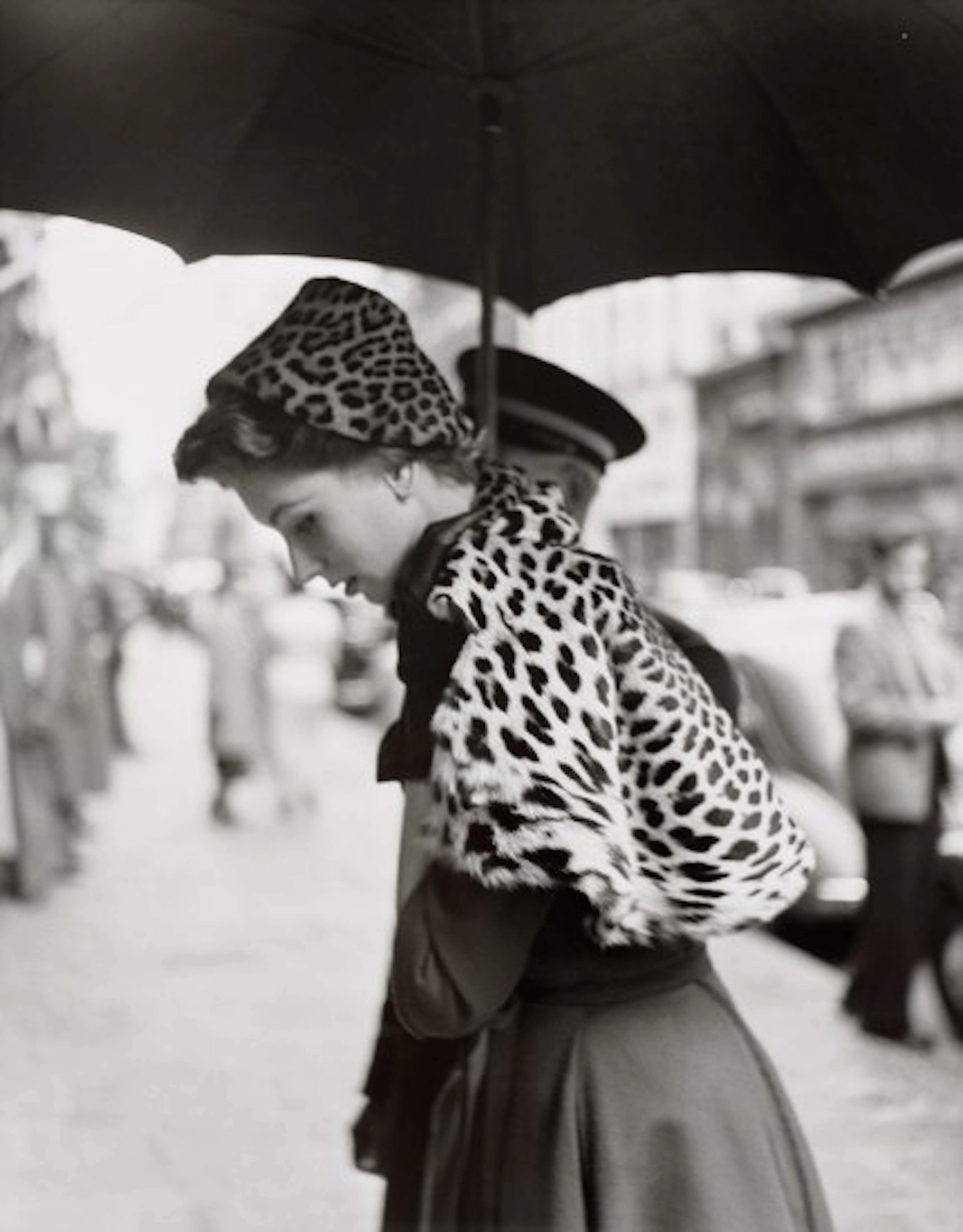 Georges Dambier - Suzy Parker, Étole Léopard, Paris
