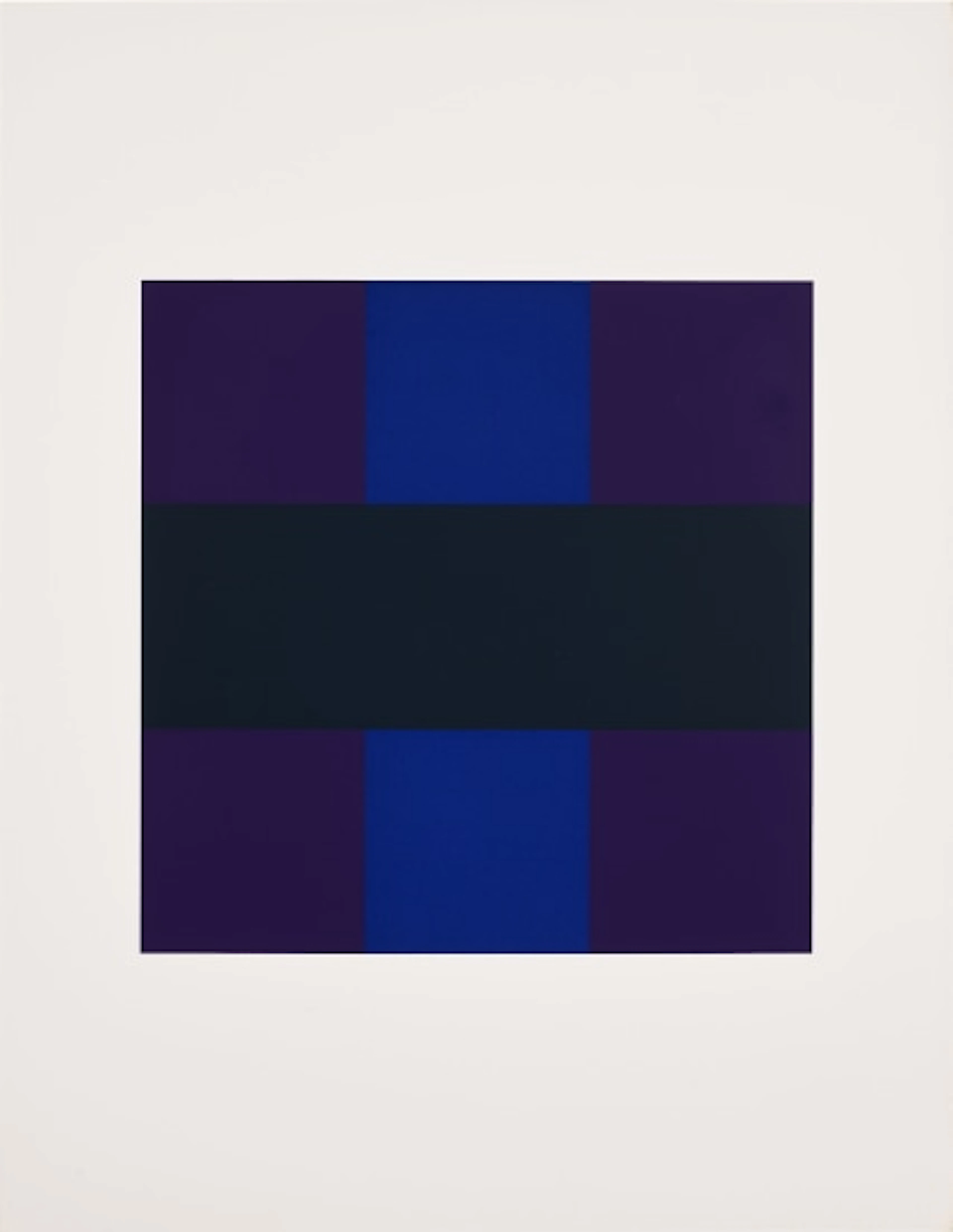 Ad Reinhardt - Ten Screenprints: plate 6