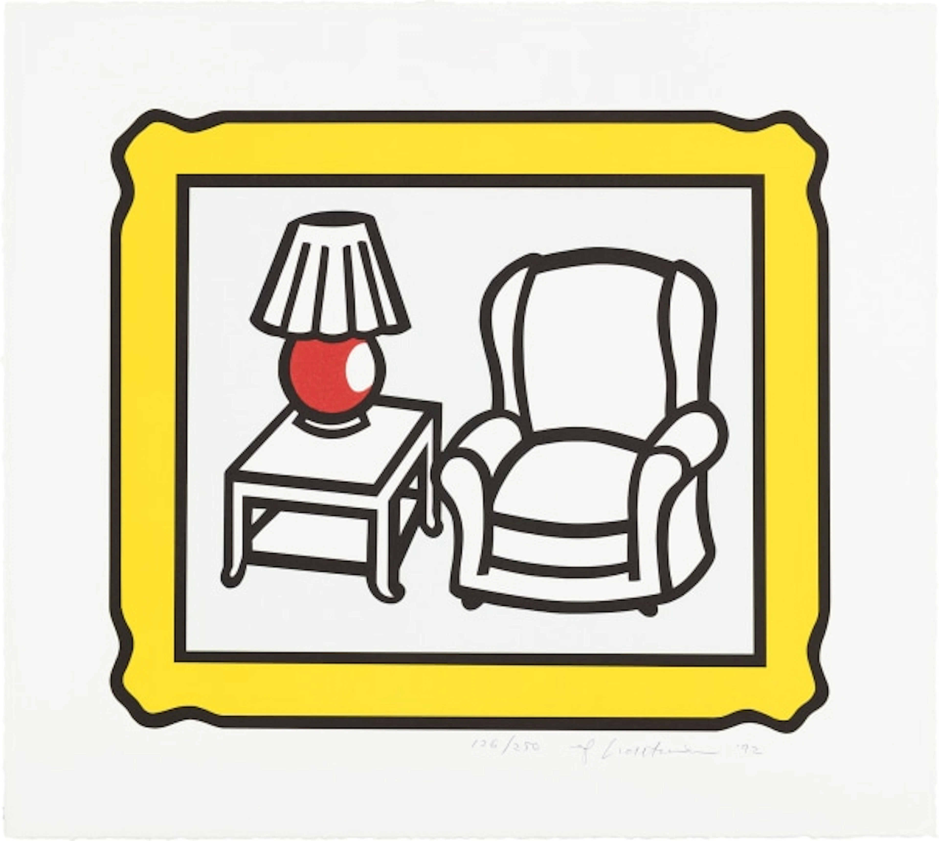 Roy Lichtenstein - Red Lamp (C. 279)