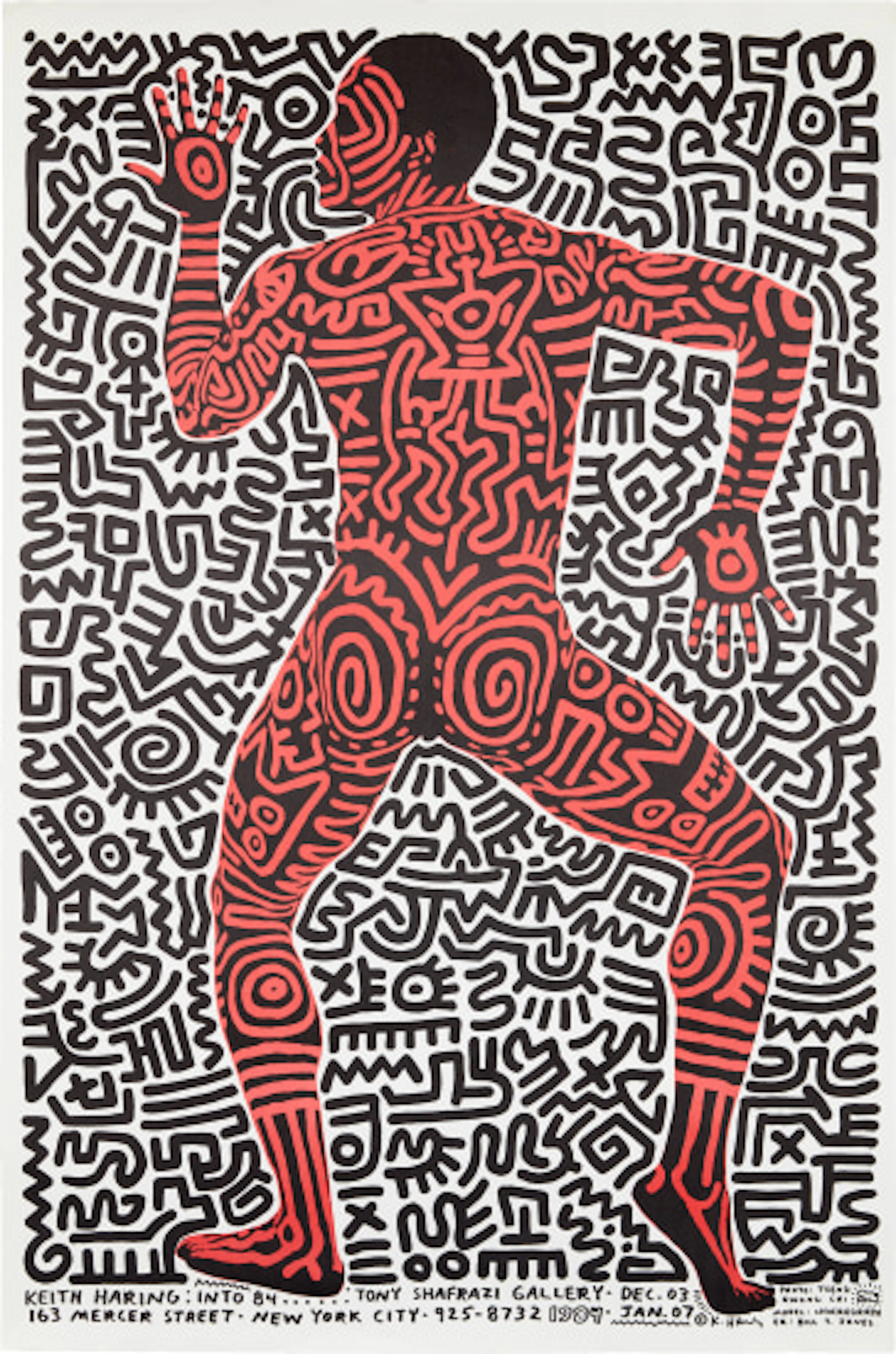 Keith Haring - Into 84 Exhibition Poste
