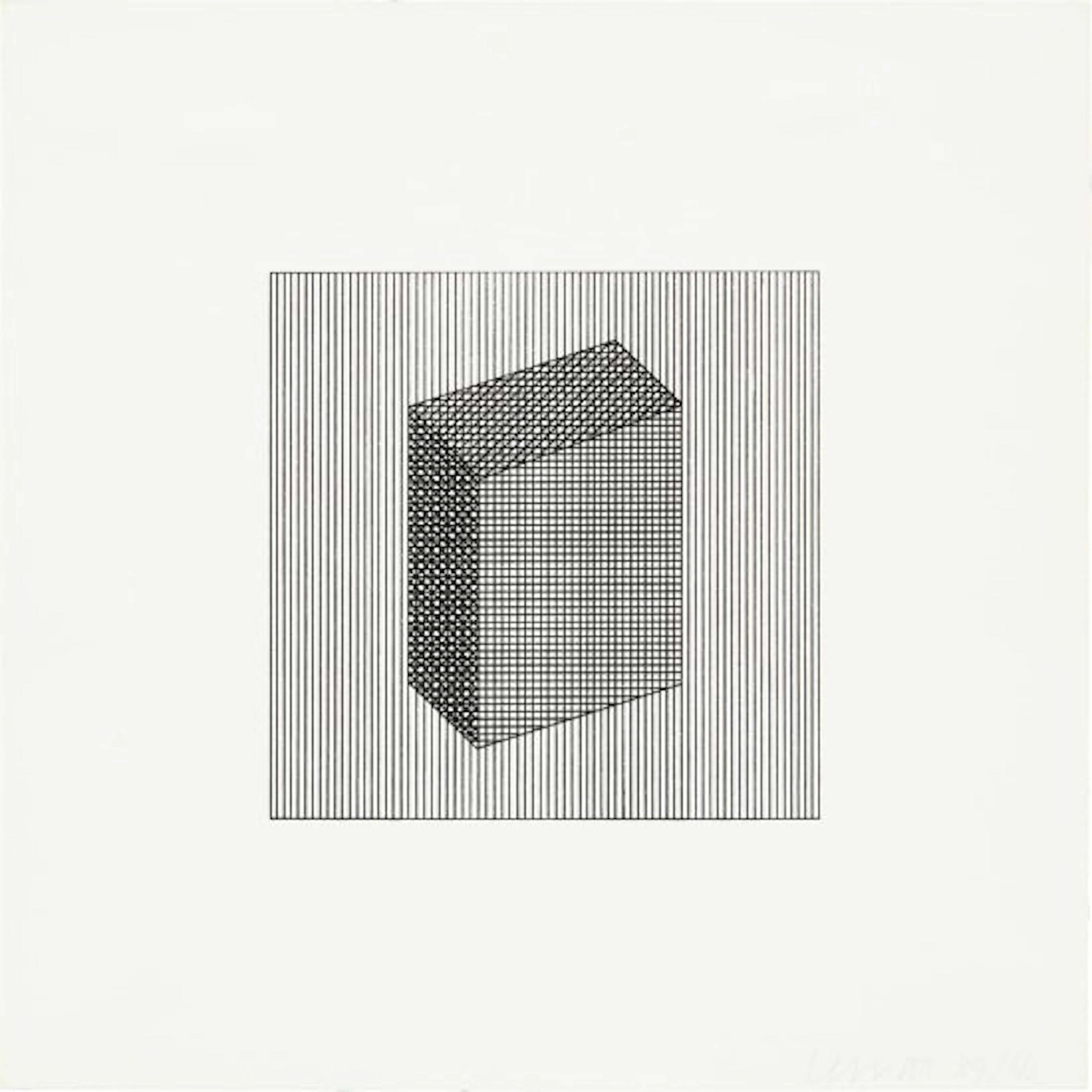 Sol LeWitt - Twelve Forms Derived From a Cube: plate #18 (see S