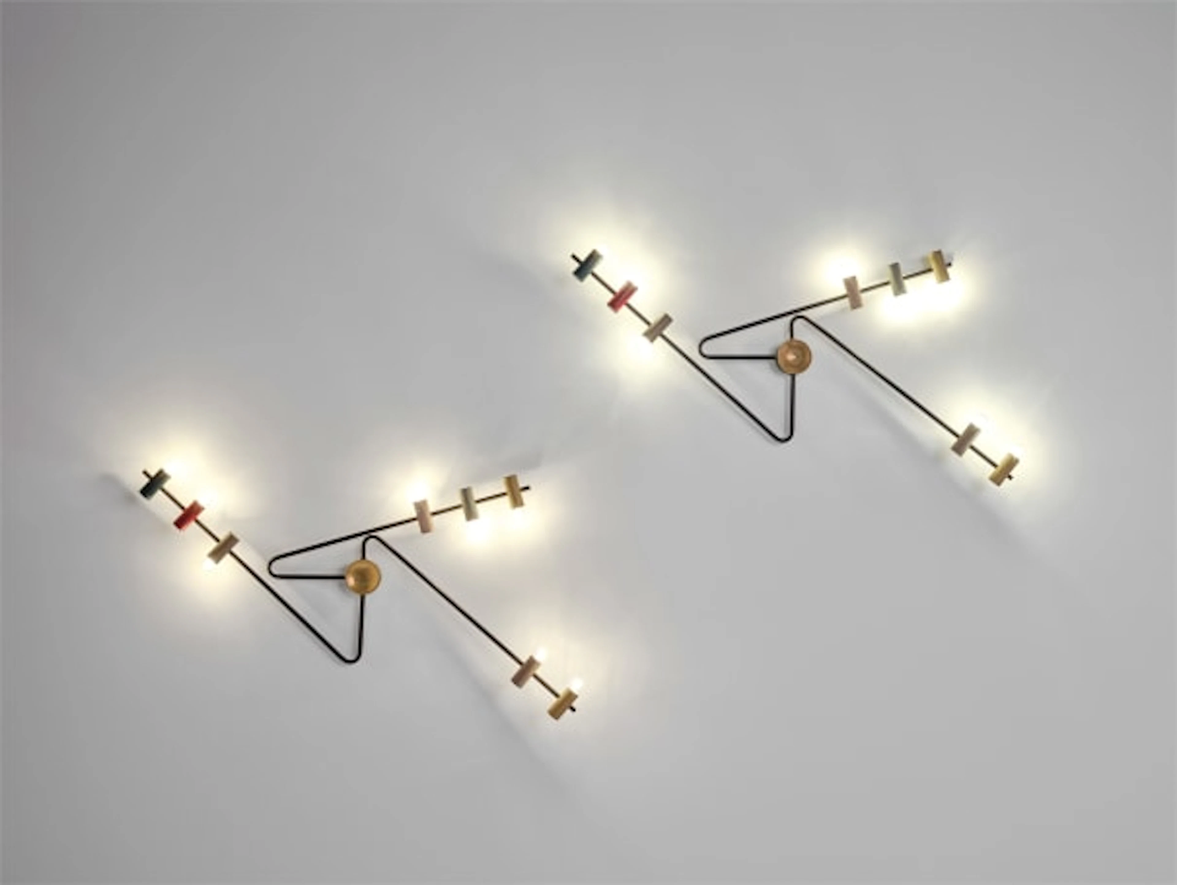 Pair of rare wall lights