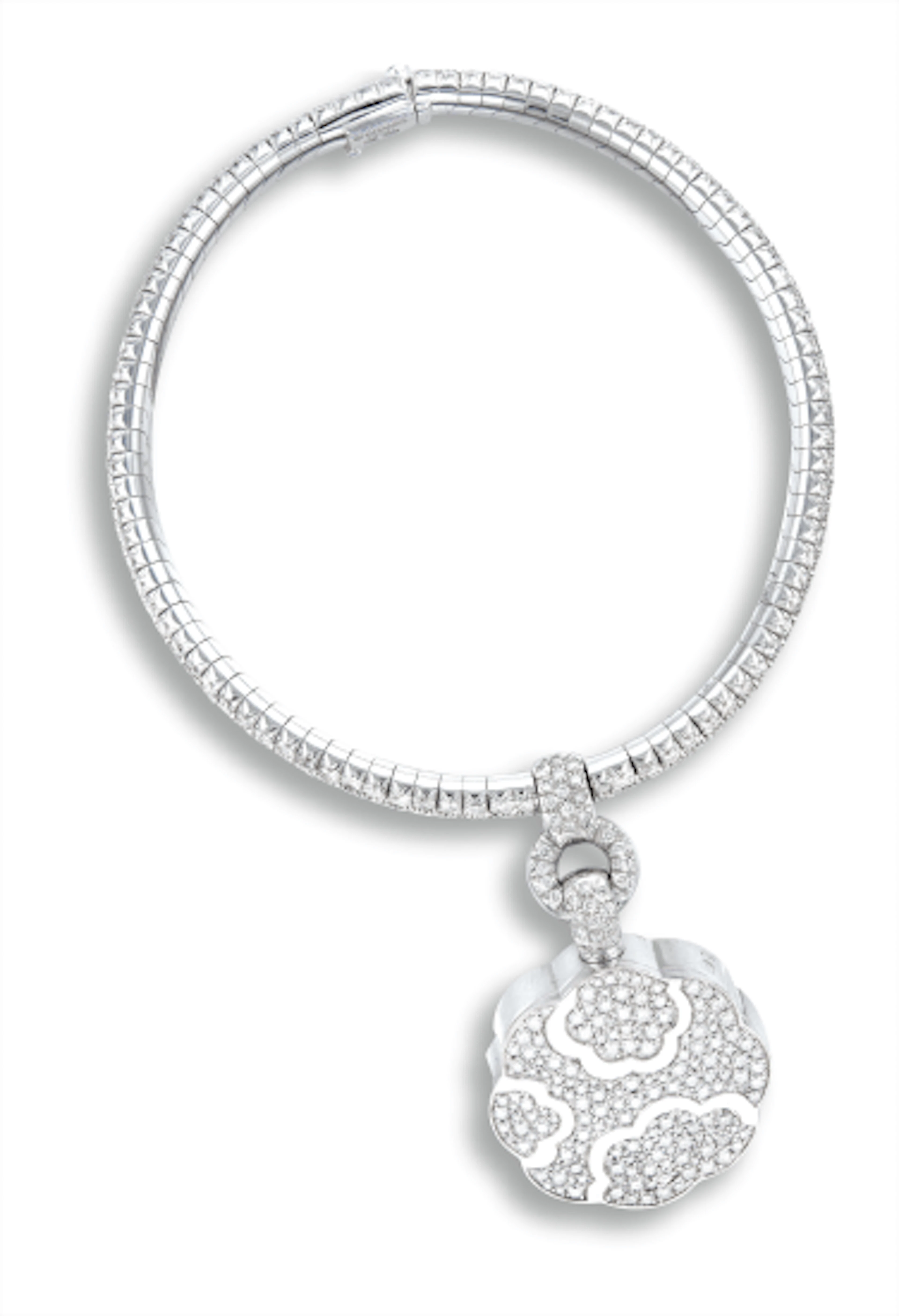 A Diamond Watch Charm Bracelet, 'Profil de Camélia', Chanel