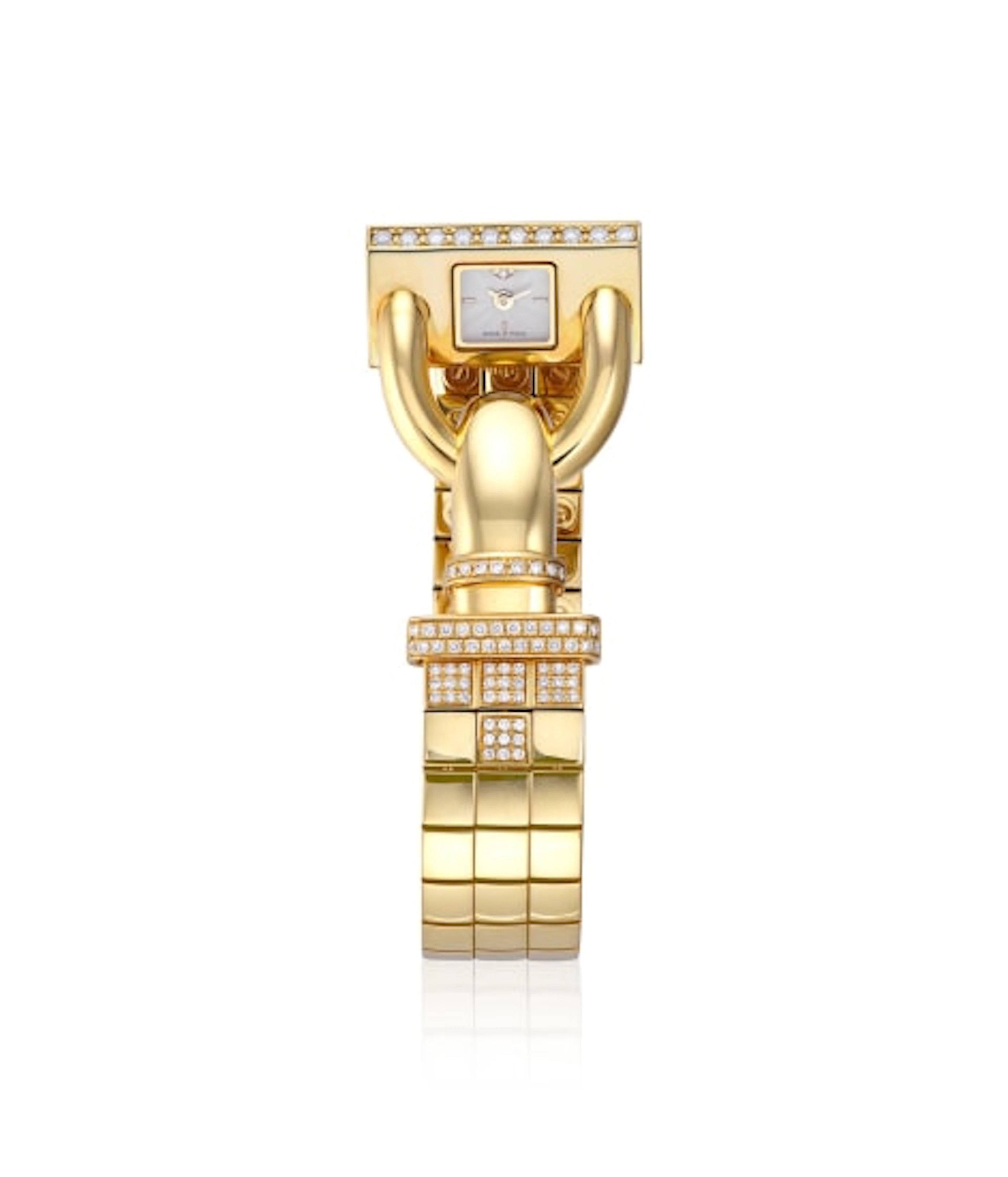 Van Cleef & Arpels - Yellow Gold and Diamond Bracelet Watch