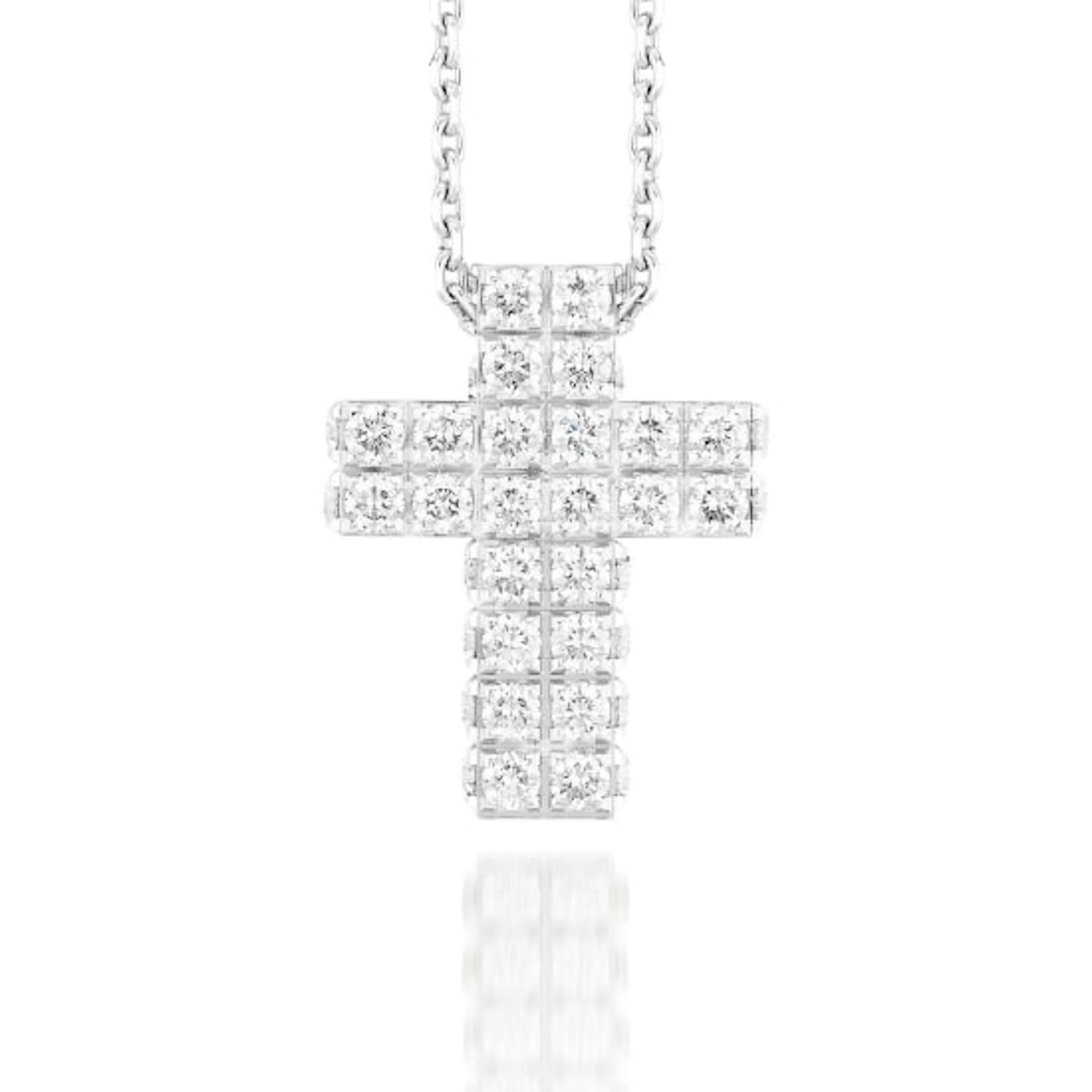 Piaget - A Diamond 'Cross' Pendant Necklace