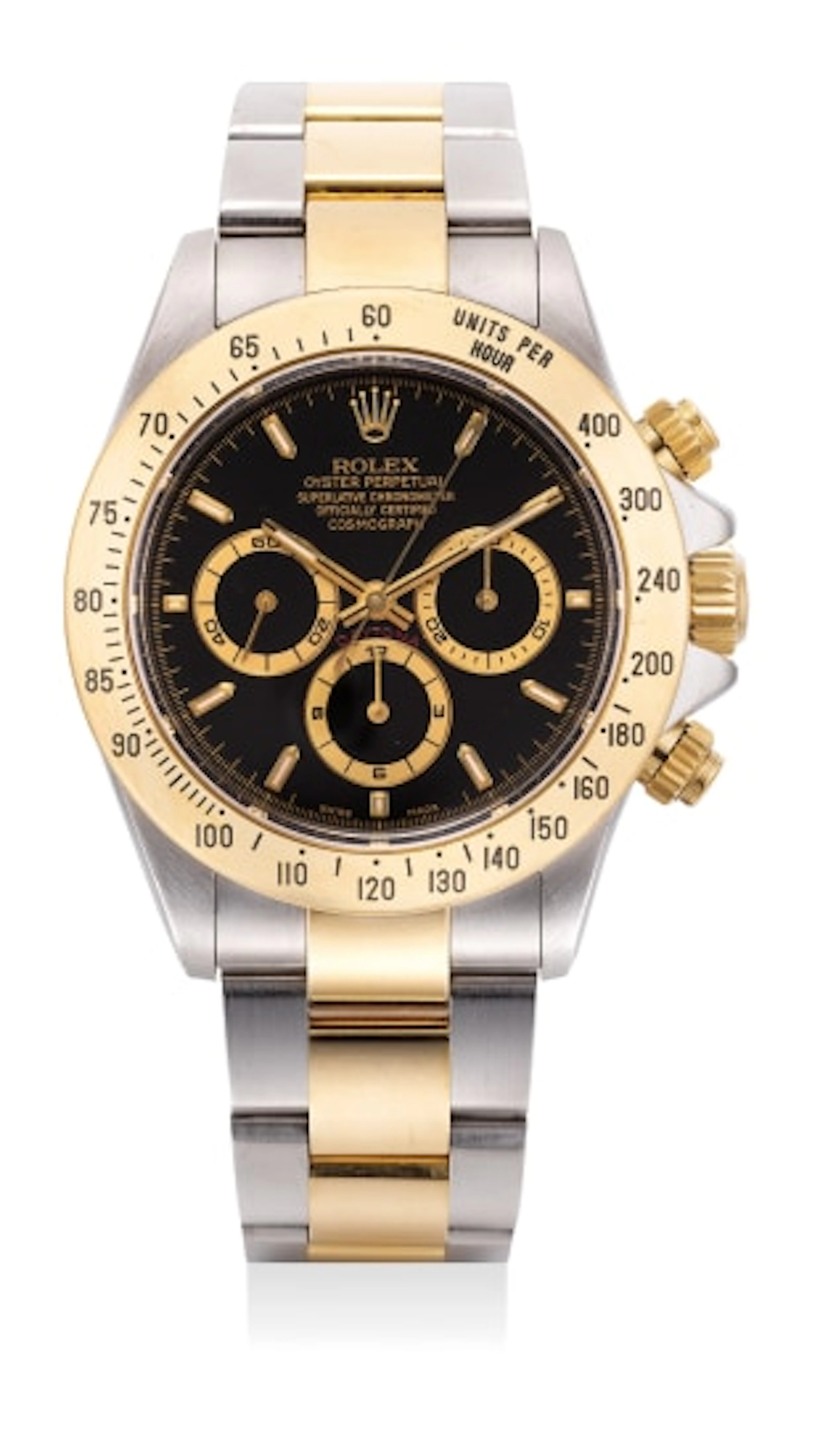 A fine and attractive two tone yellow gold and stainless...