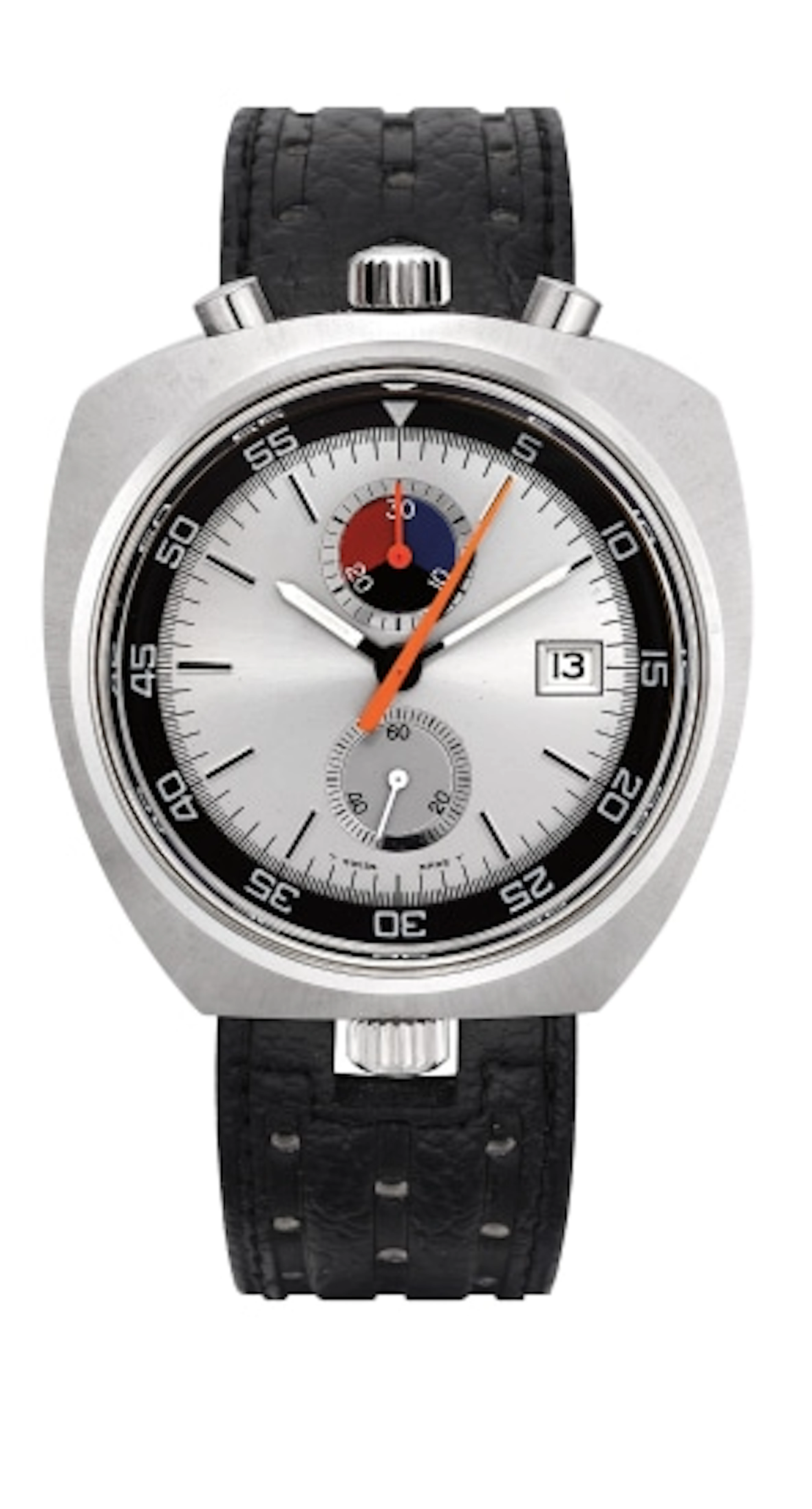An exceptional stainless steel oversized asymmetrical...