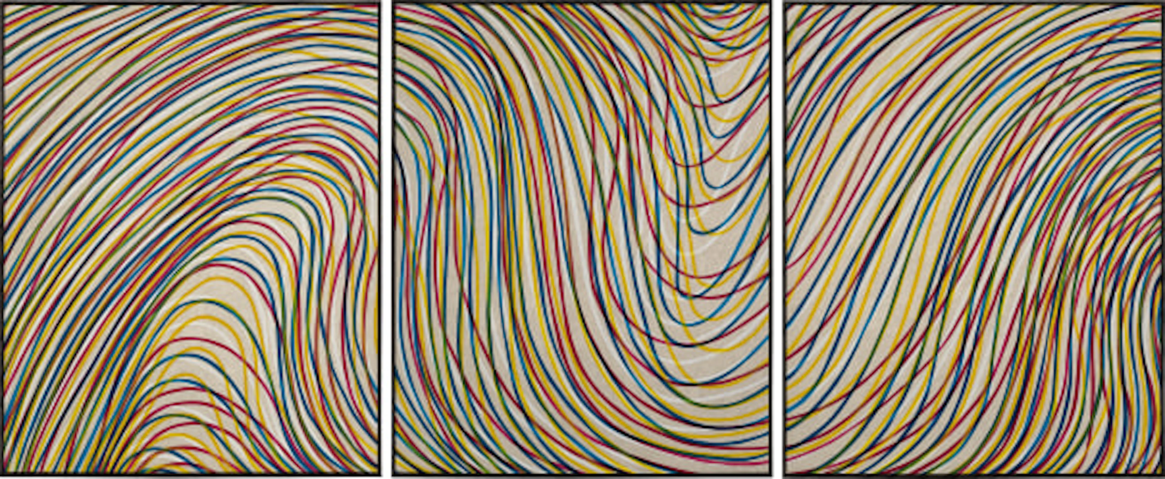 Sol LeWitt - Wavy Lines on Gray, from Sequences (K. 1998.06)