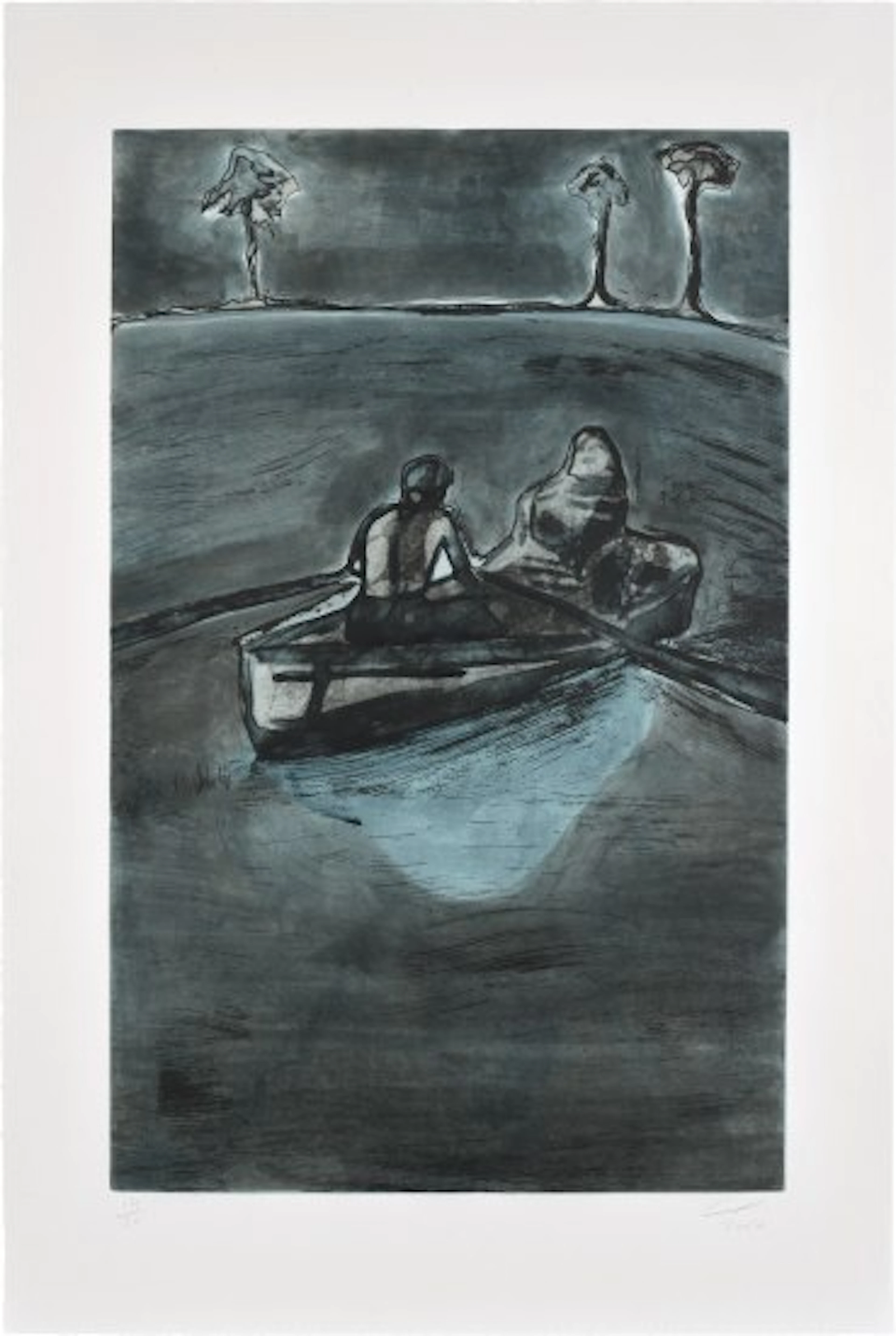 Peter Doig - Two People at Night (Indigo)