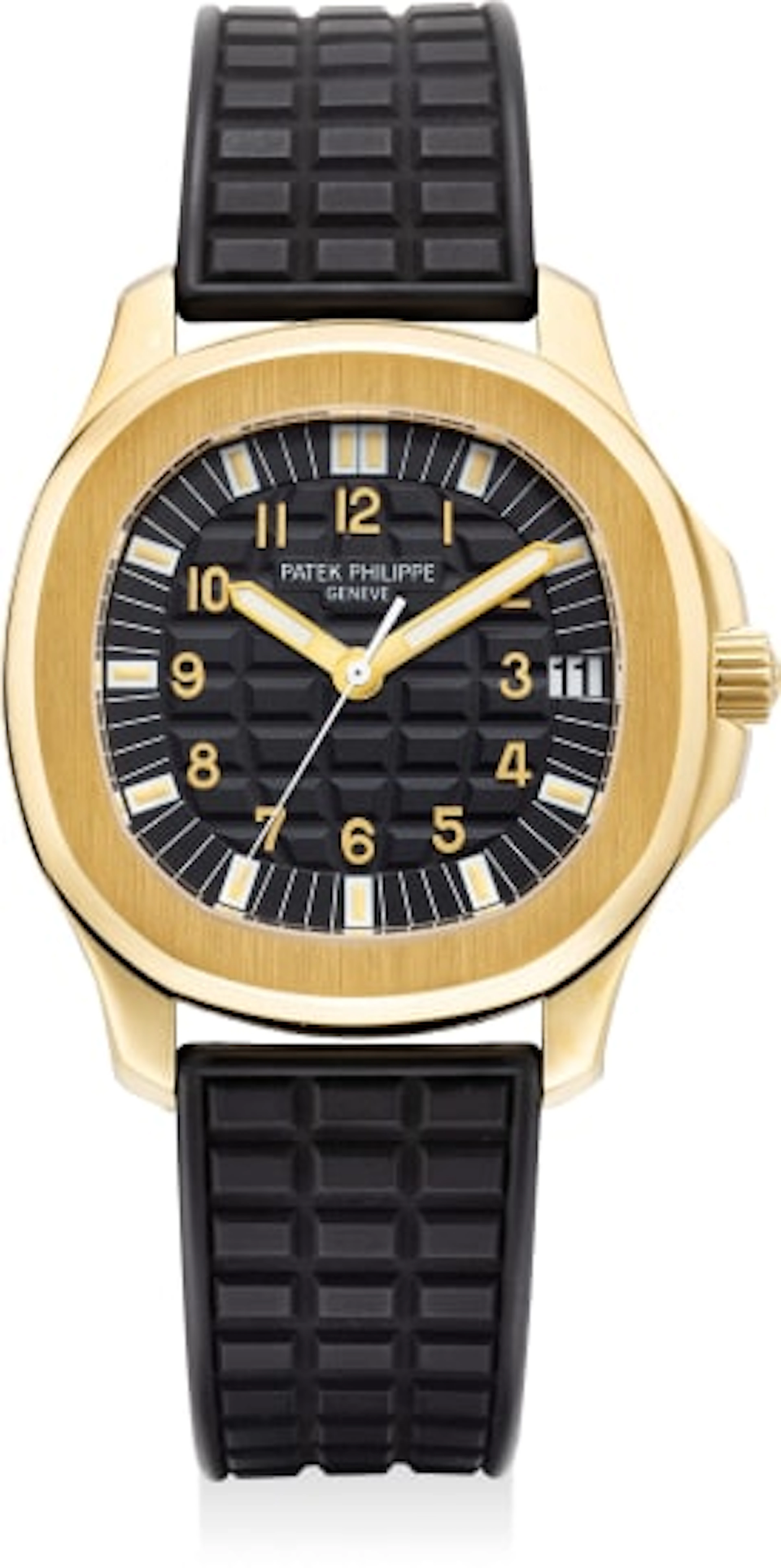 A fine and attractive yellow gold wristwatch with sweep center seconds