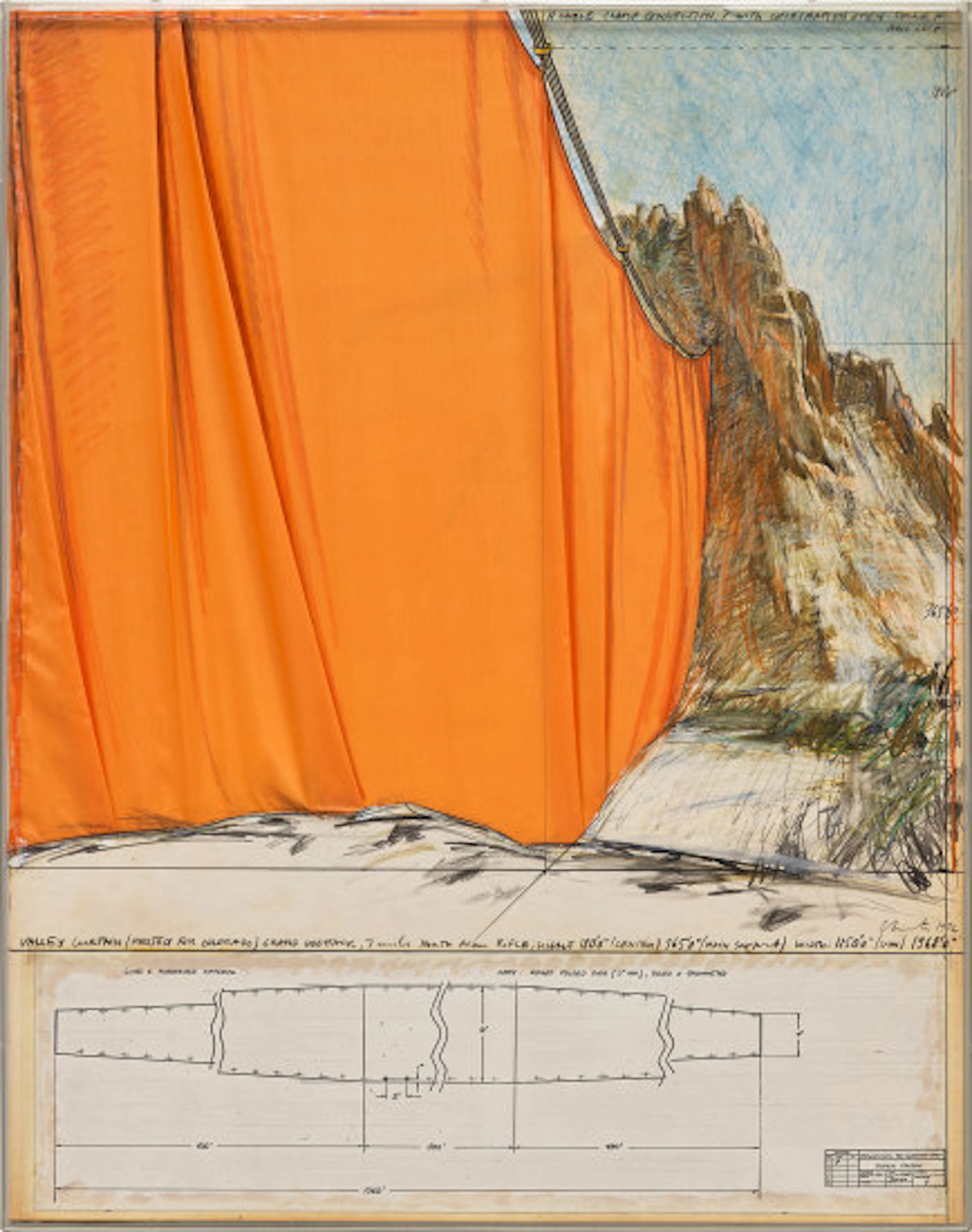 Christo - Valley Curtain (Project for Colorado) Grand Hogback