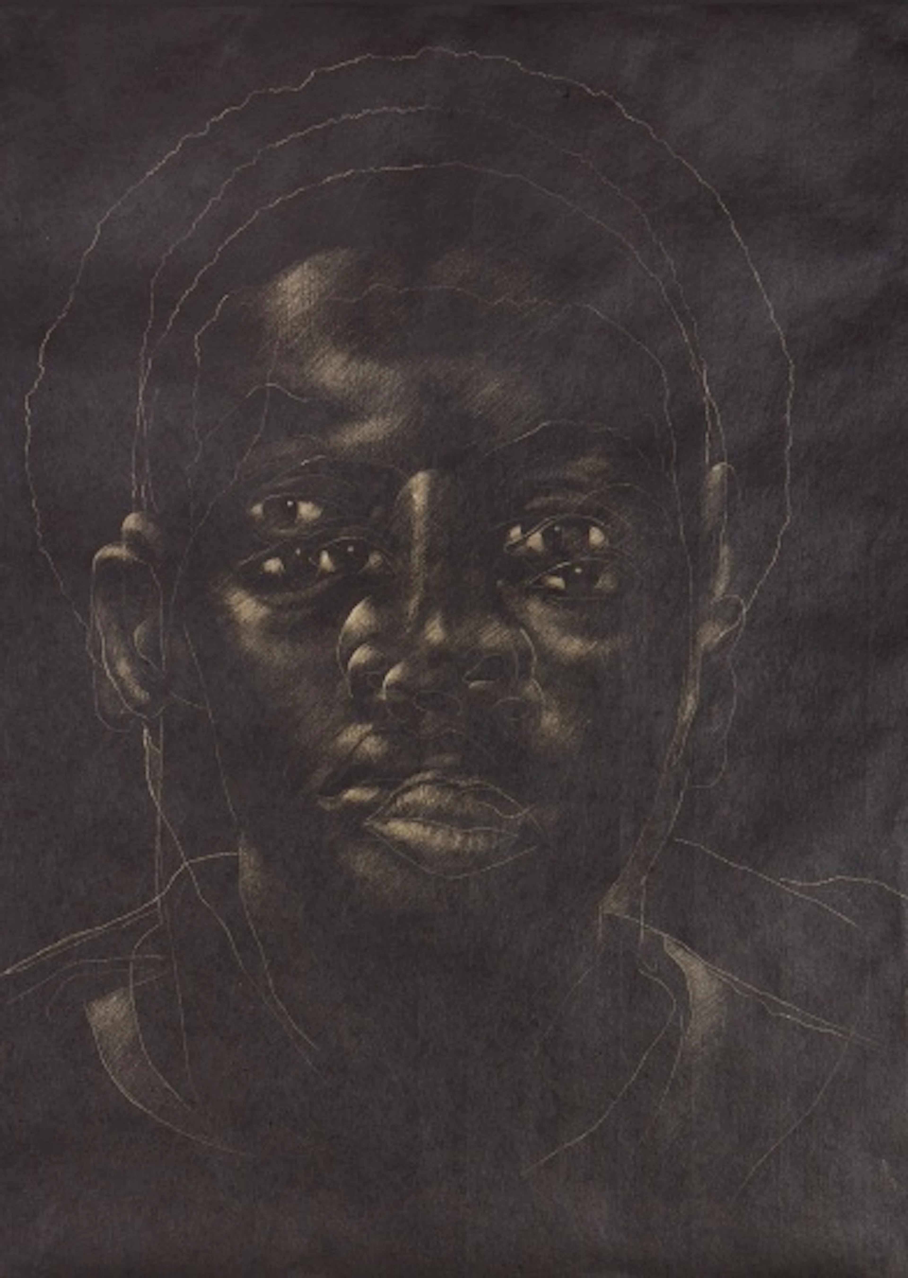 Titus Kaphar - The Jerome Project (Asphalt and Chalk) XIV