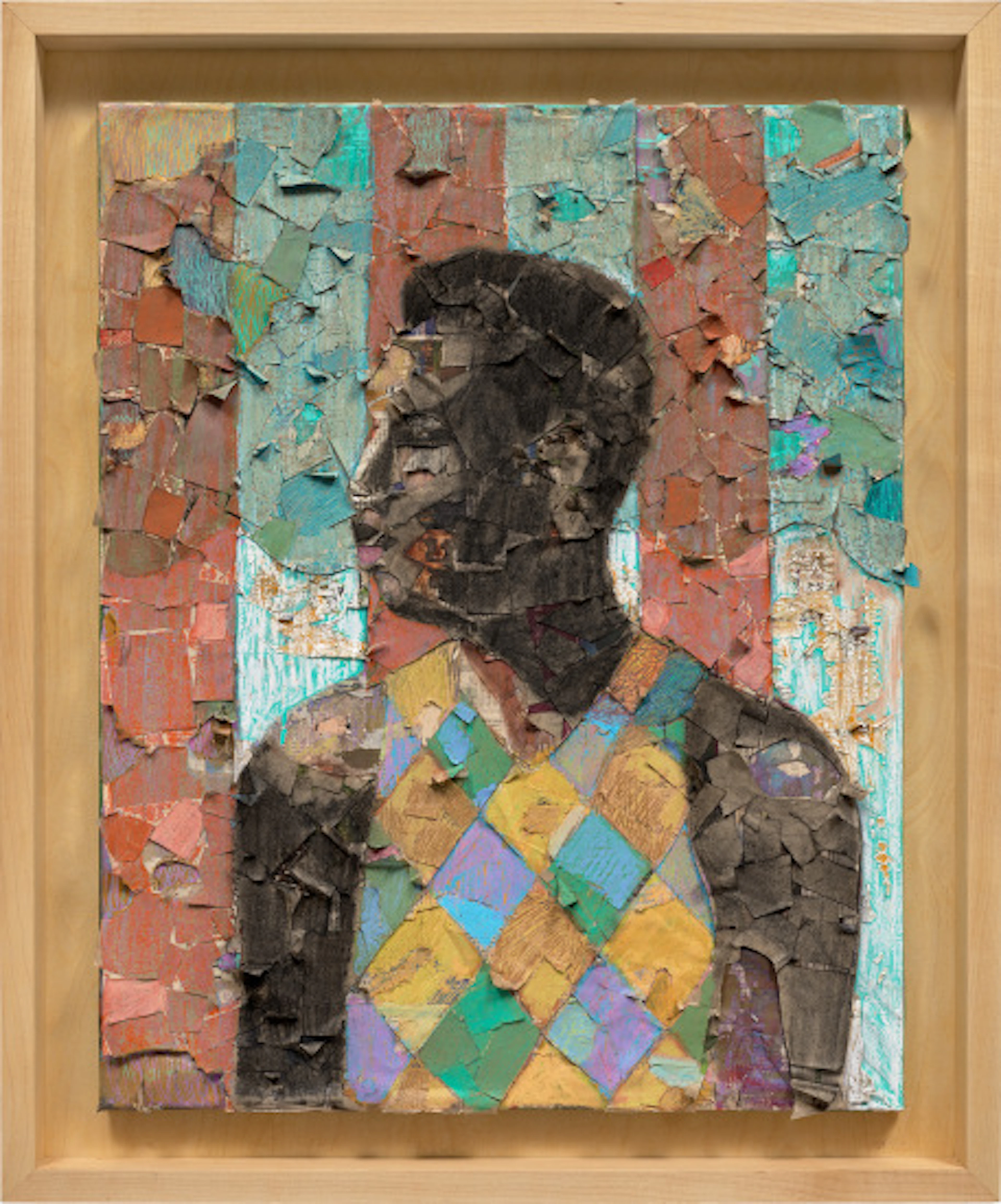 Derek Fordjour - Untitled (No. 92)
