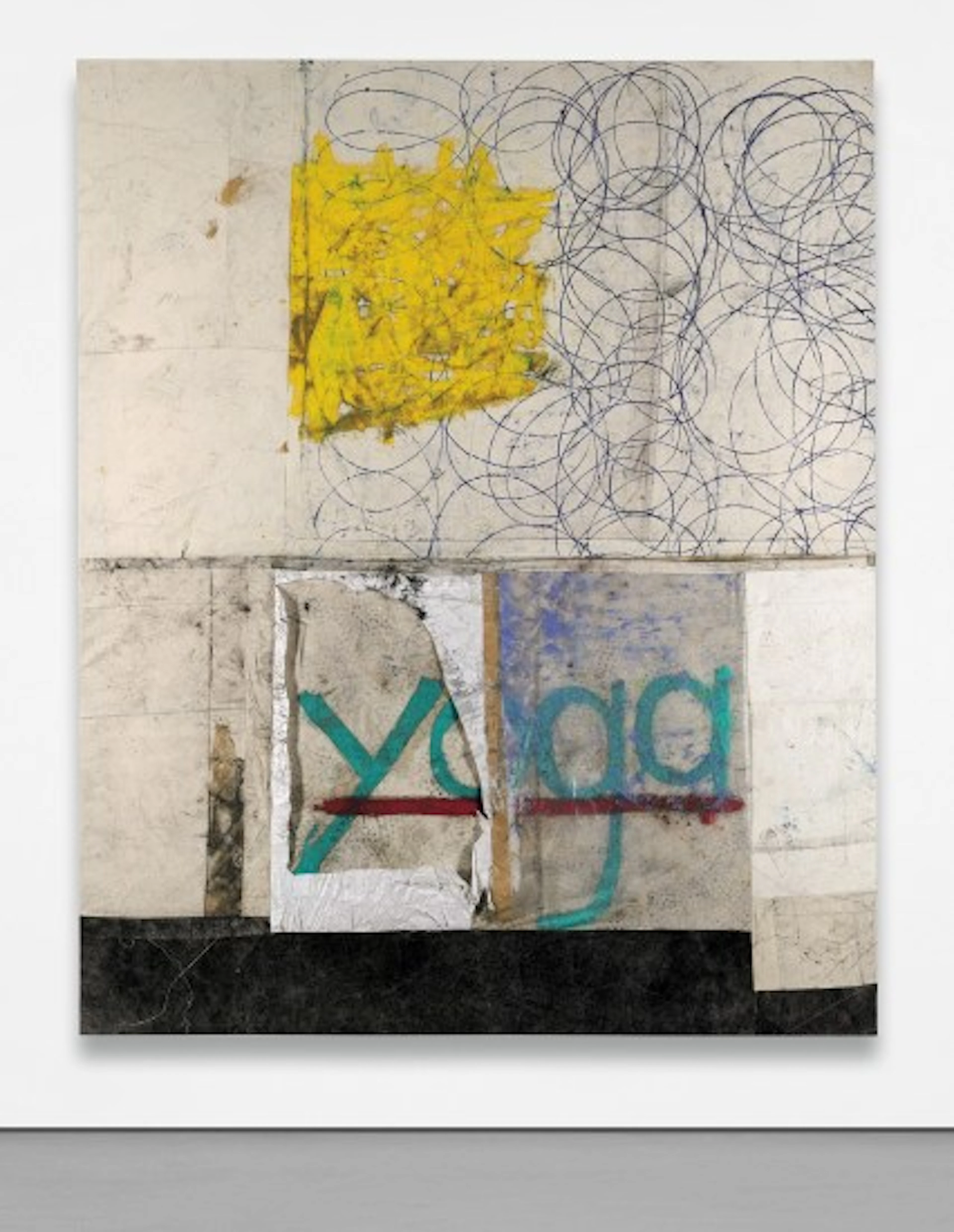 Oscar Murillo - matt painting (yoga)