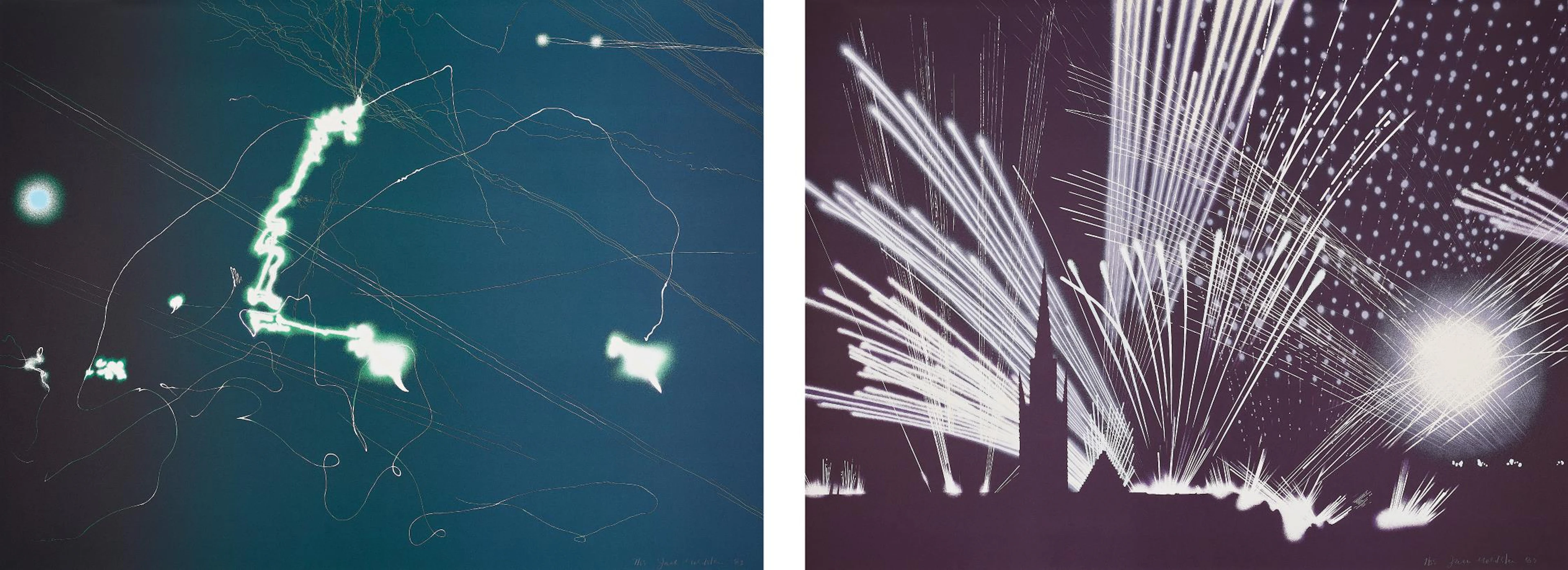 Untitled #1; and Untitled #2, 1983 – Jack Goldstein