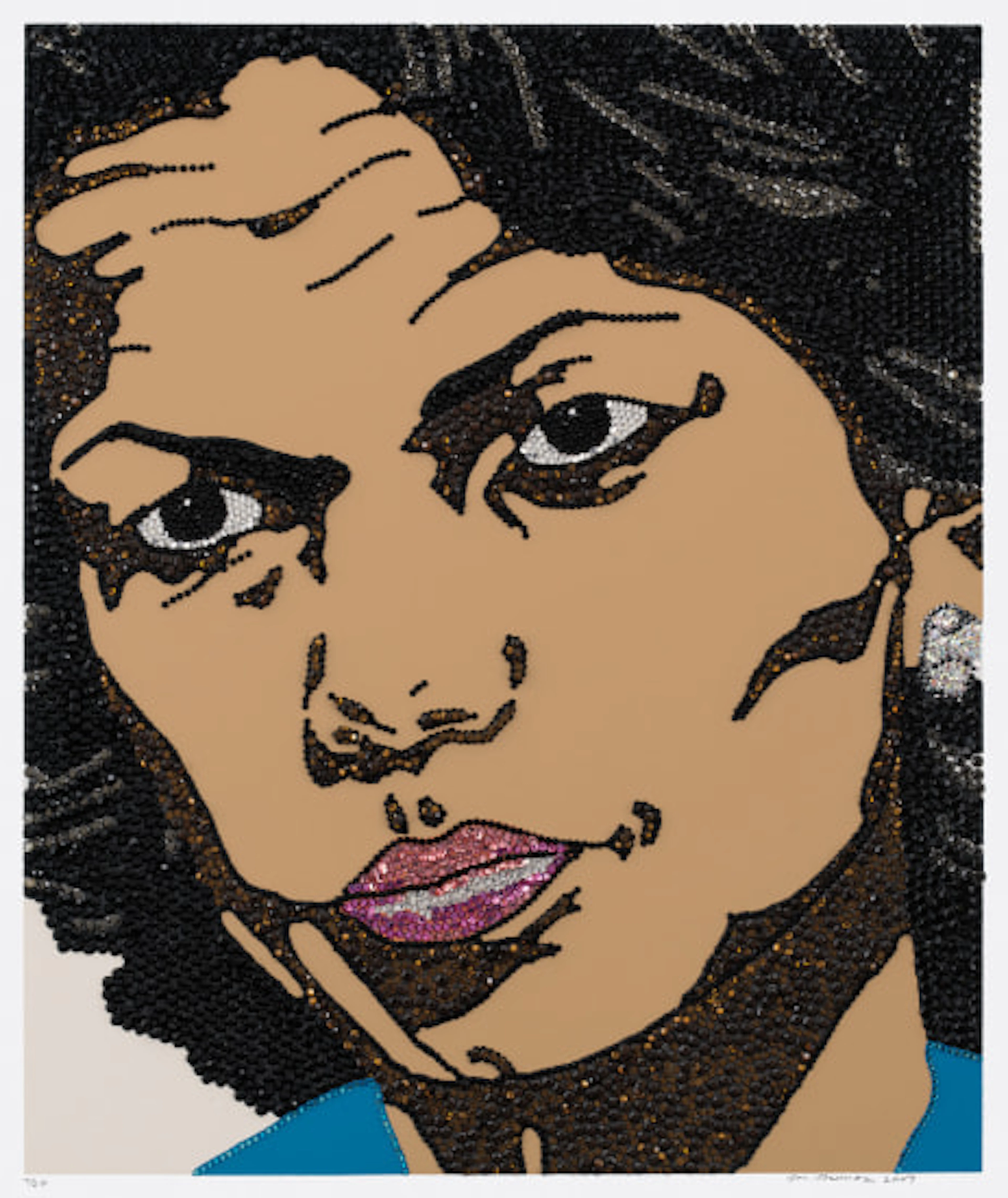 Mickalene Thomas - Condoleezza Rice, from When Ends Mee