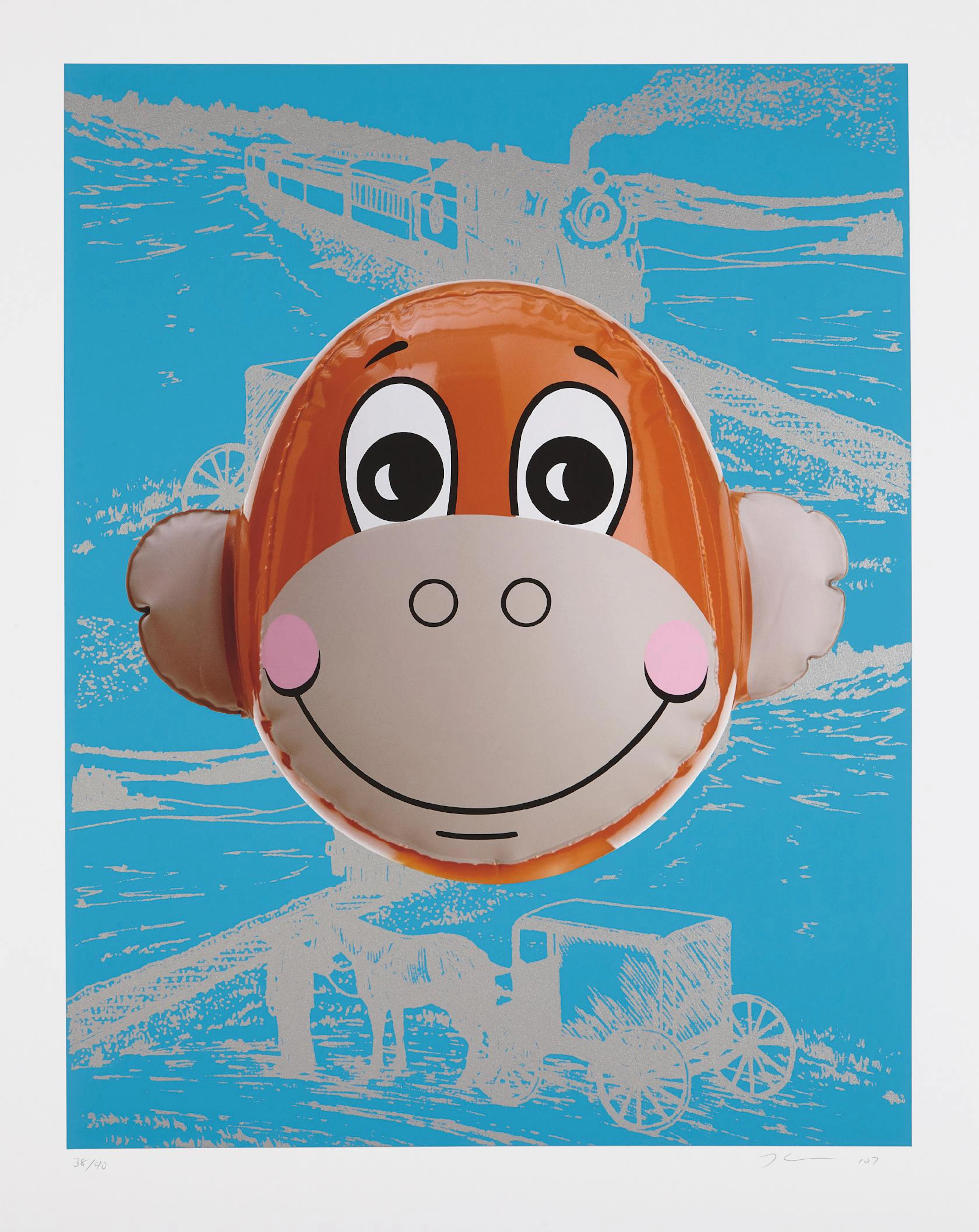 Monkey Train (Blue), 2007 – Jeff Koons