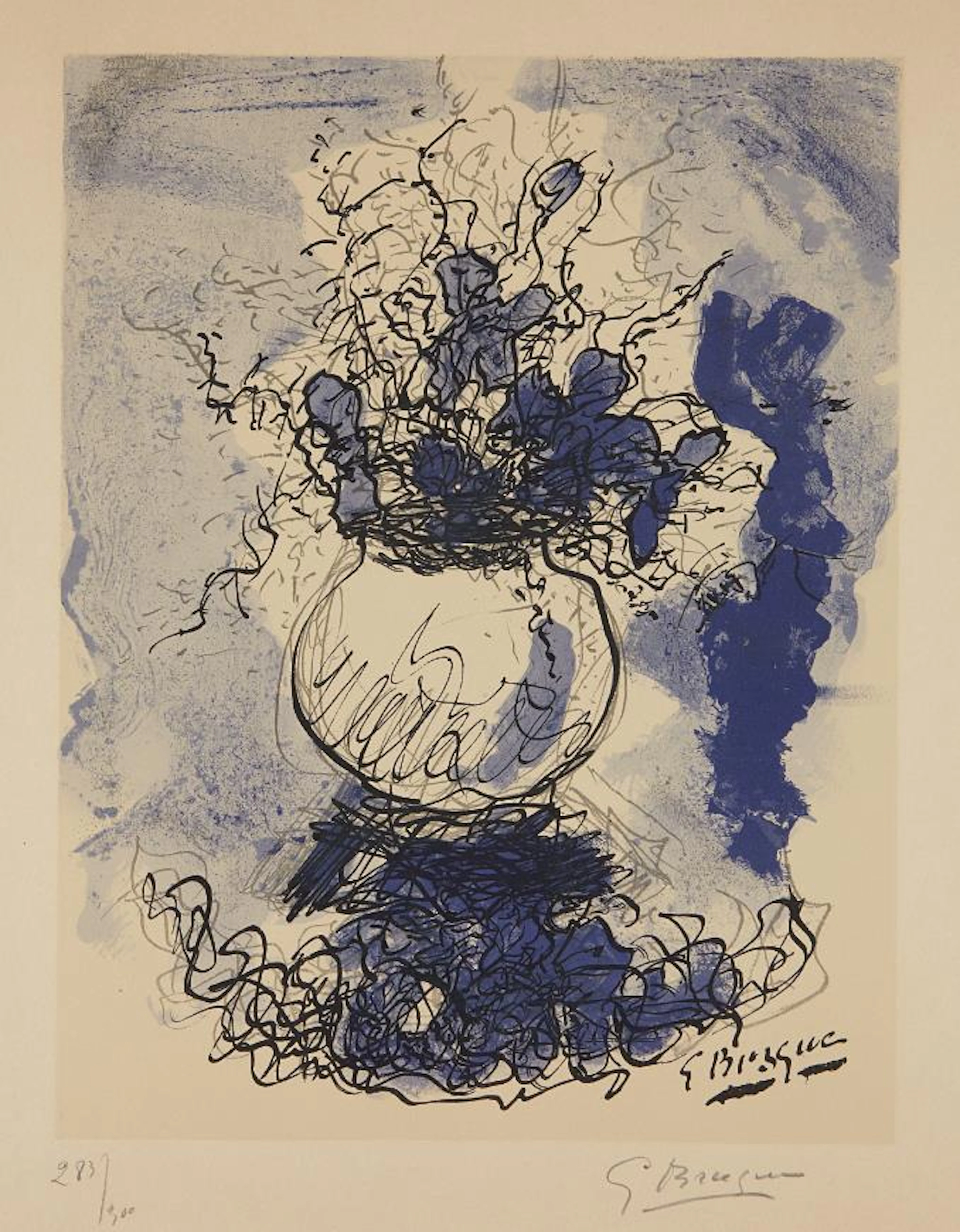 Bouquet. Fleurs à l'aquarelle, 1957 – Georges Braque