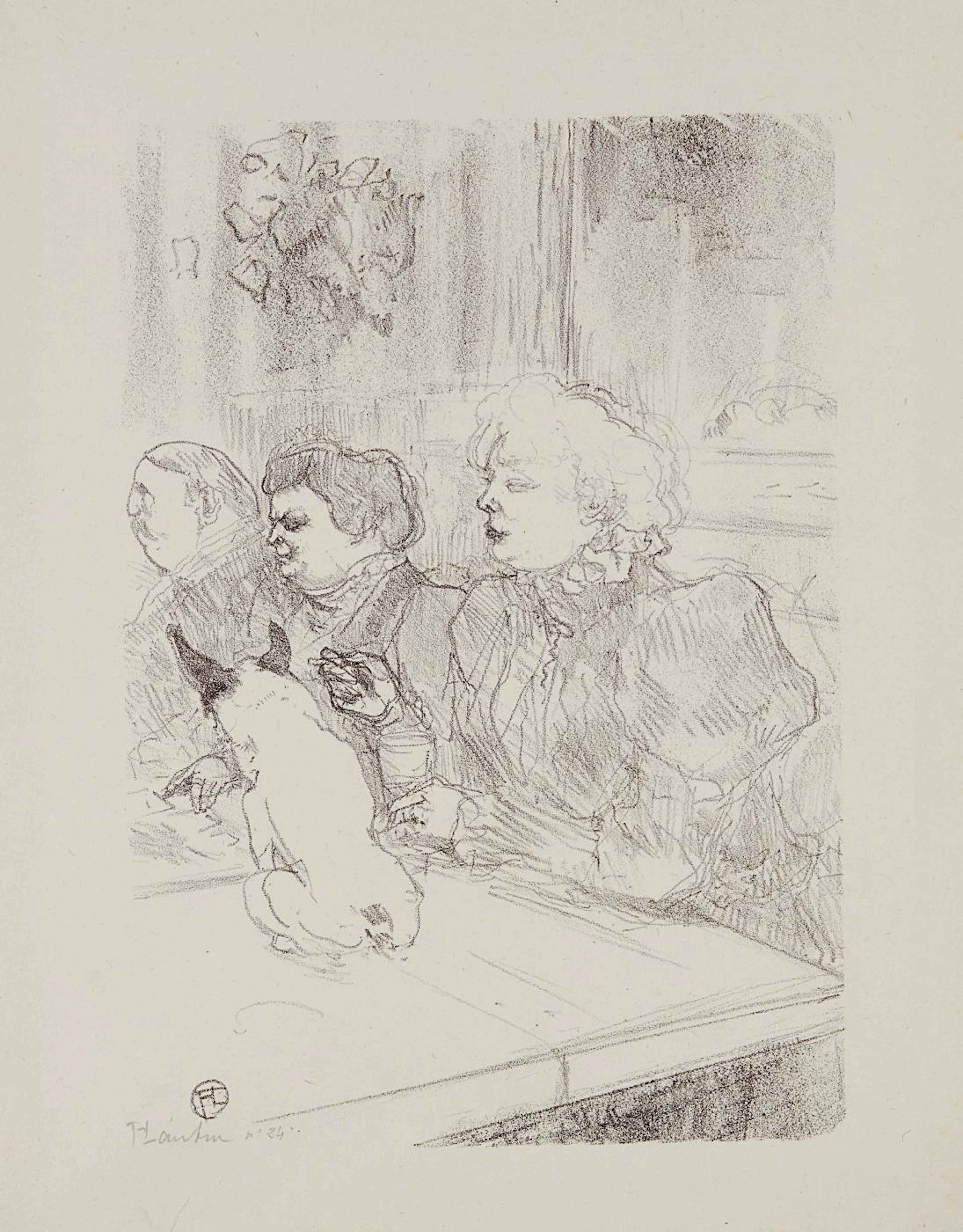 A la souris - Madame Palmyre (In the Cabaret “La Souris" (The Mouse) – Mrs. Palmyre), 1897 – Henri de Toulouse-Lautrec