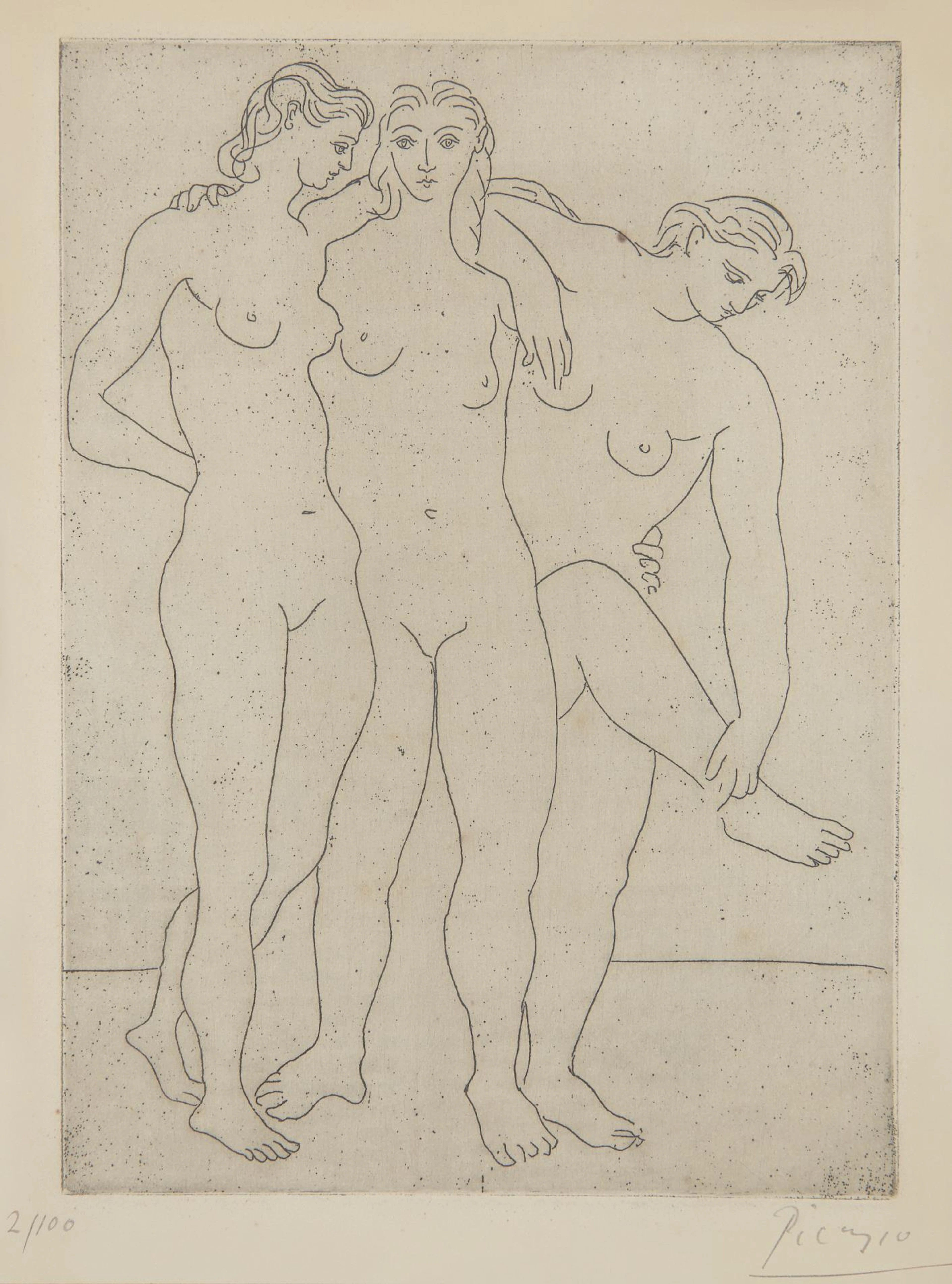 Les trois baigneuses III (Three Bathers III), 1923 – Pablo Picasso