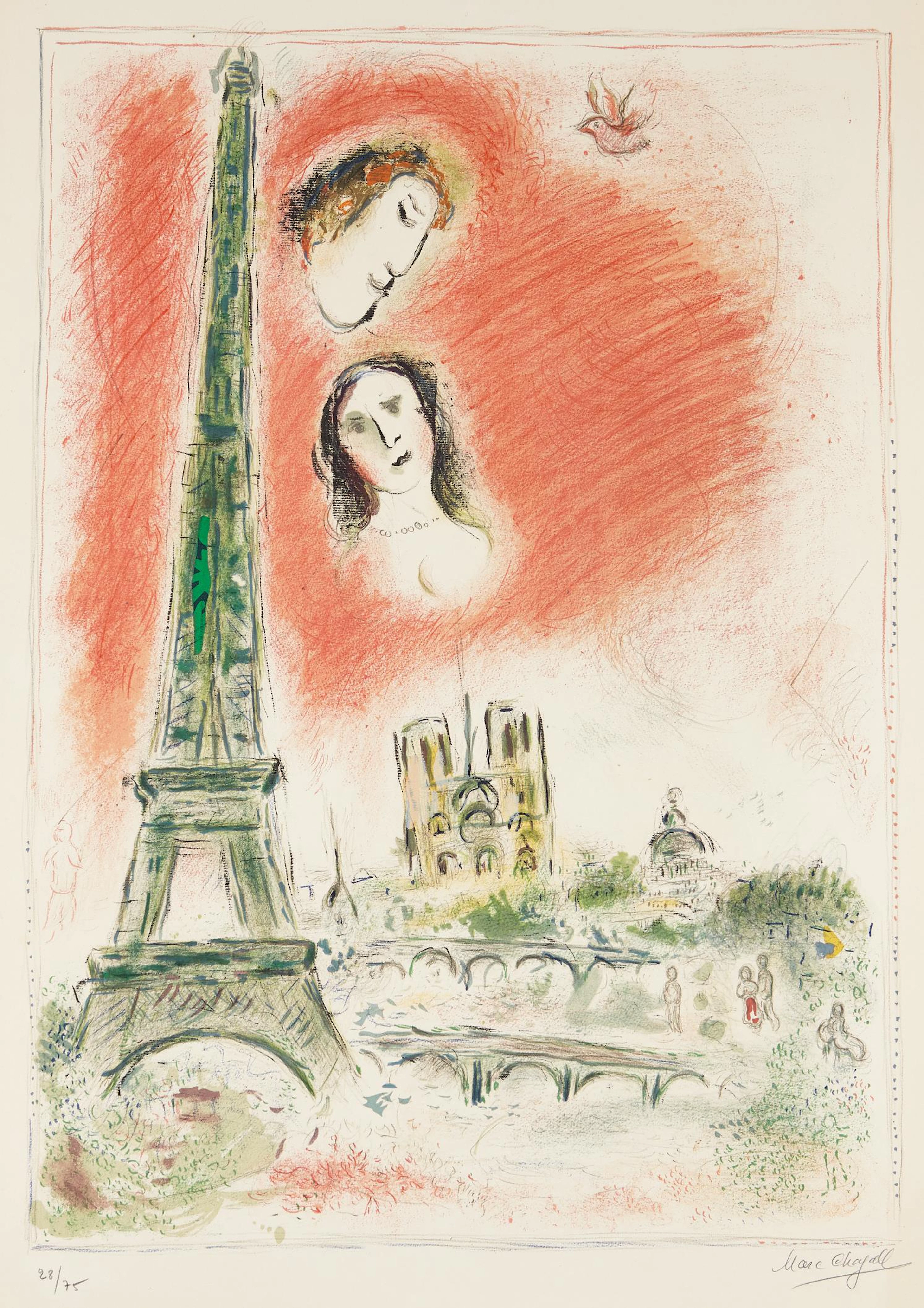 Le rêve de Paris (The Dream of Paris), 1969-70 – Marc Chagall