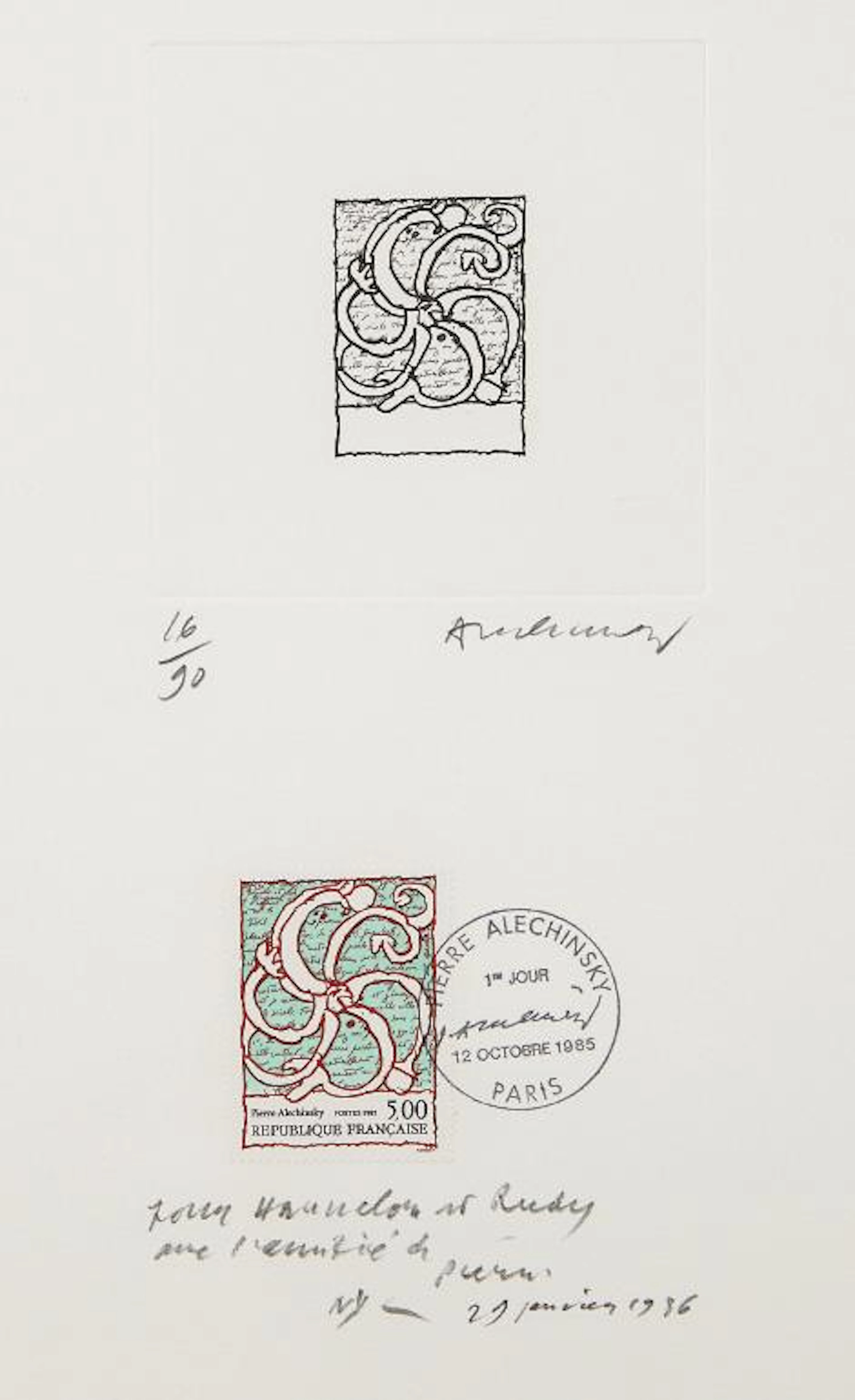 Untitled, 1986 – Pierre Alechinsky