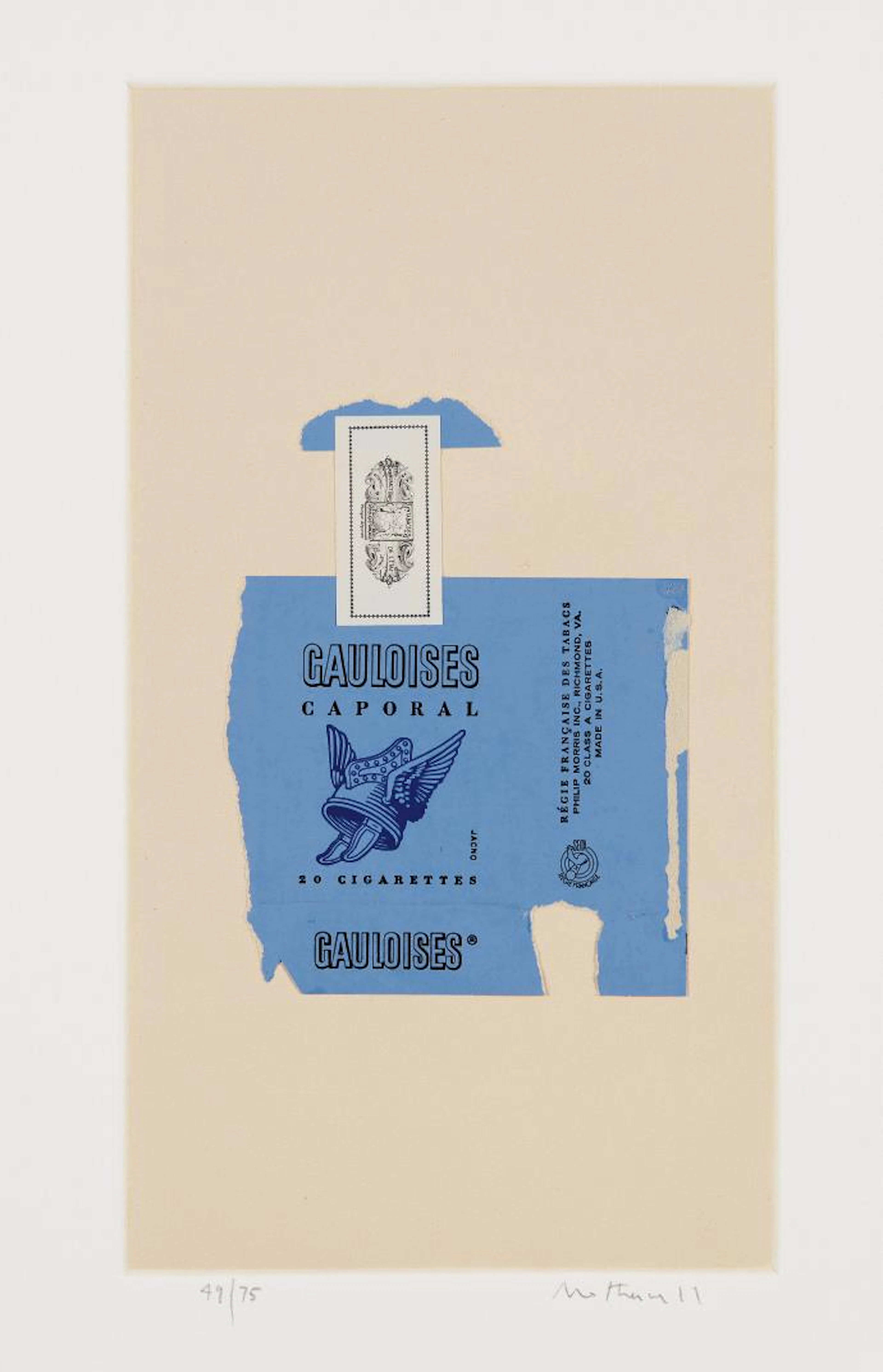 Gauloises Bleues, 1968 – Robert Motherwell
