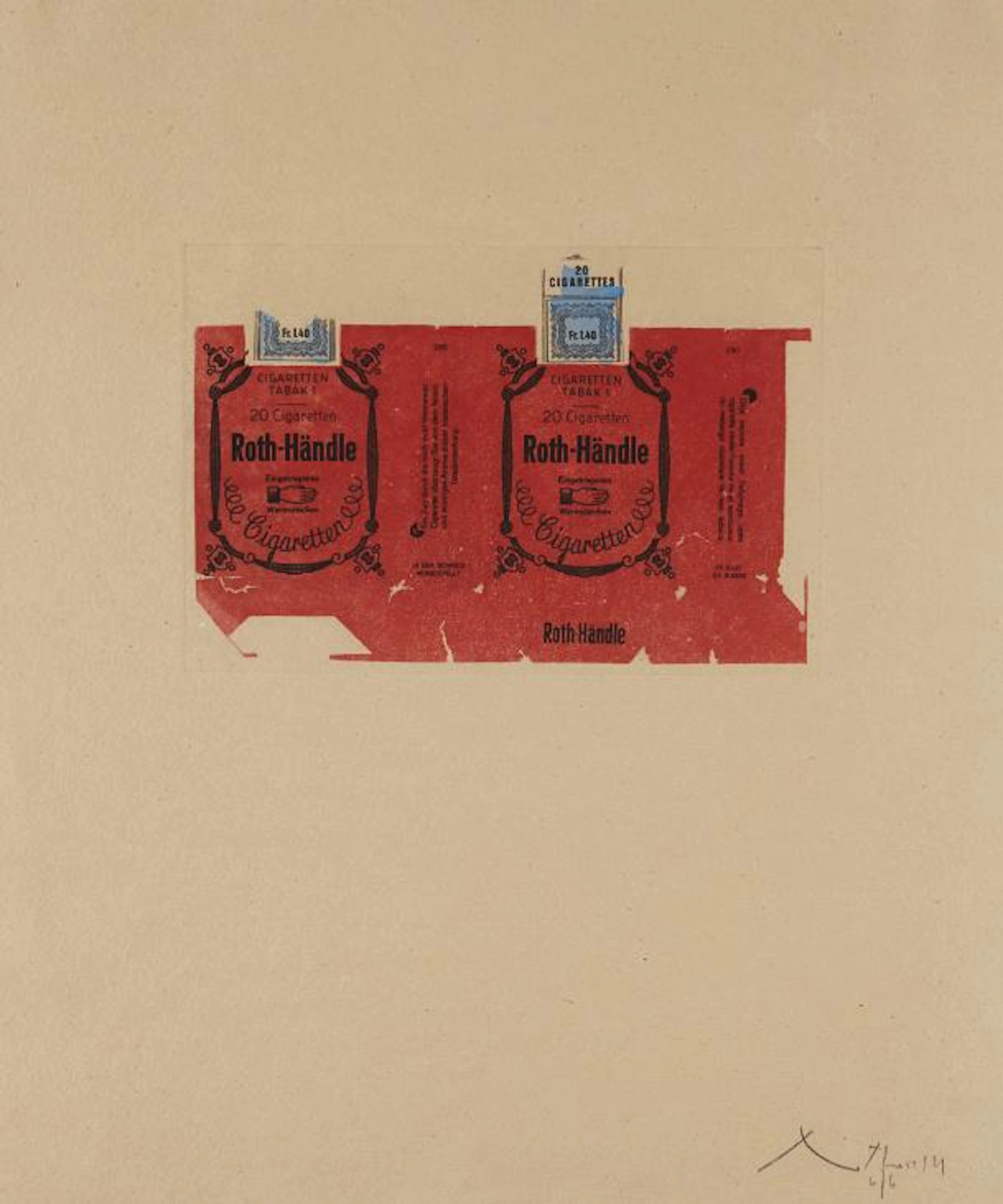 Roth Handle II (Crimson), 1975 – Robert Motherwell