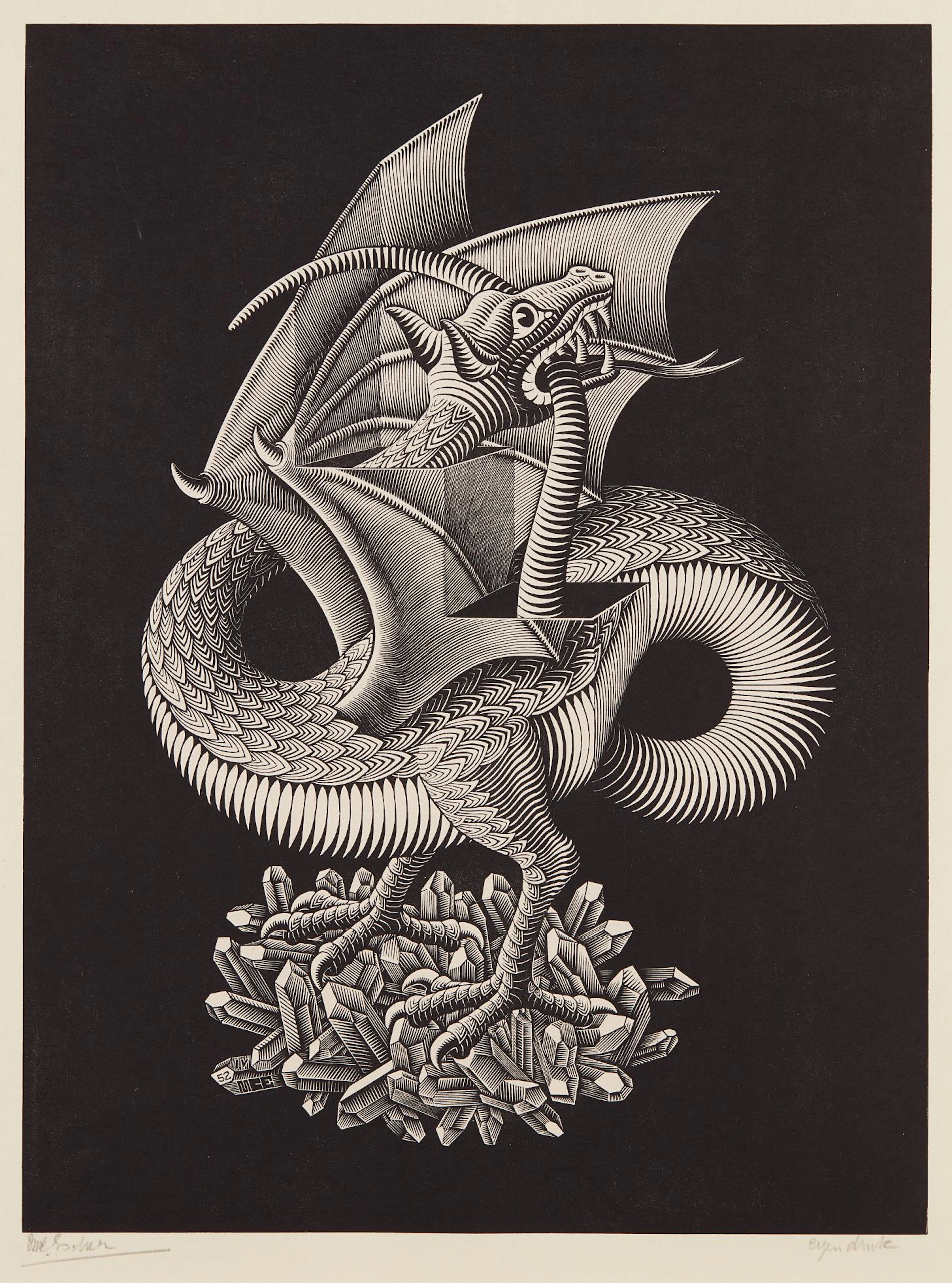 Dragon, 1952 – M.C. Escher