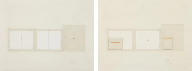 Untitled (4-8-74); and Untitled (5-30-74), 1974 – Bruce Boice