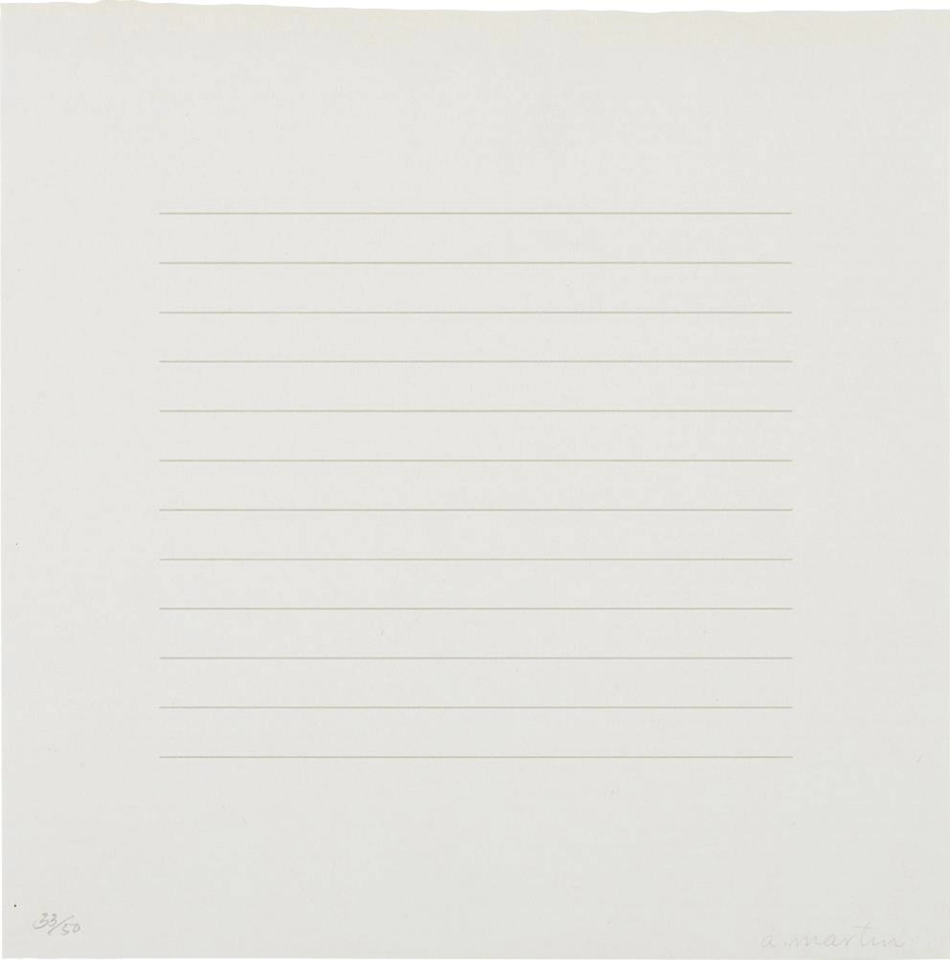 Untitled, 1973 – Agnes Martin