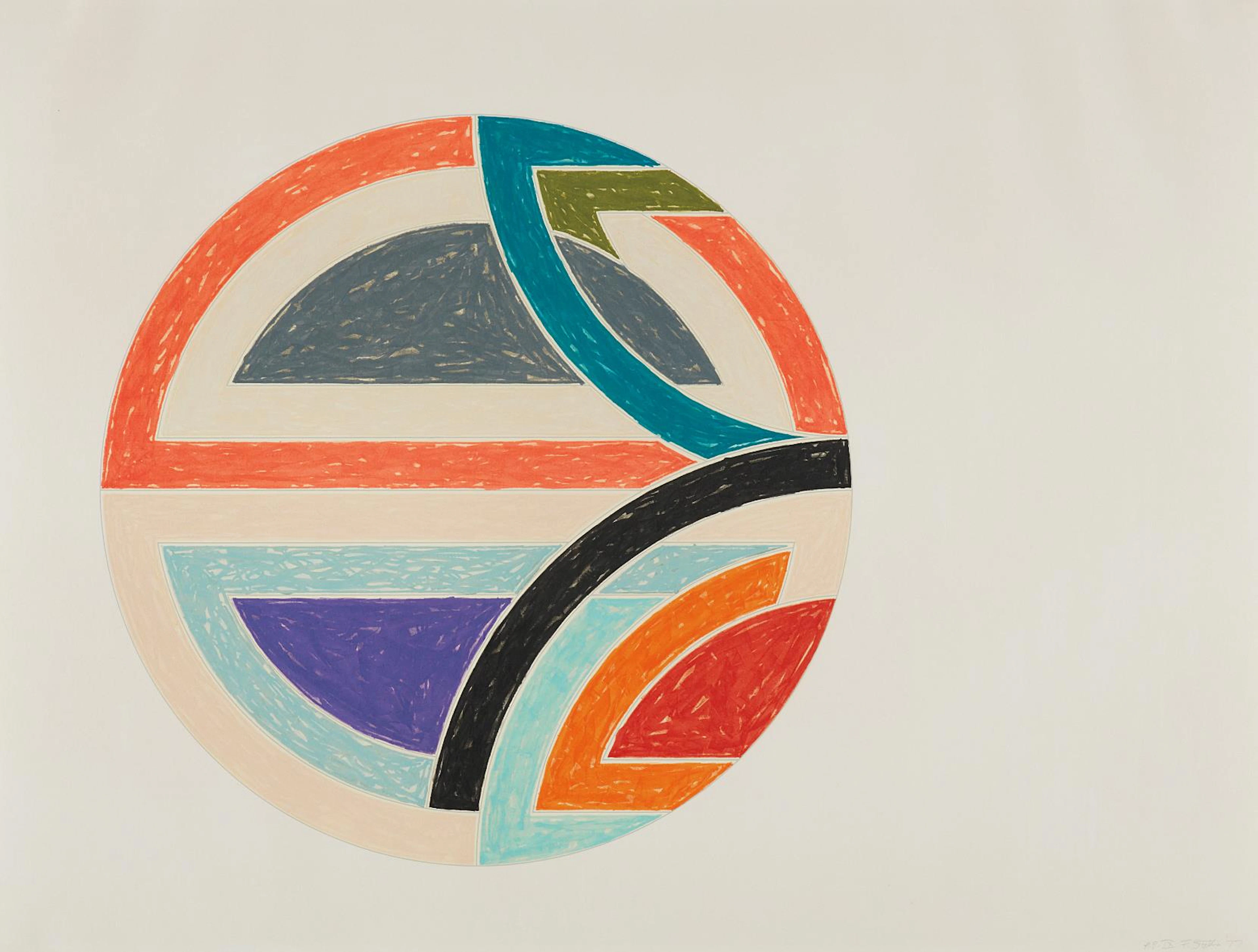 Sinjerli Variation 1a, from Sinjerli Variations, 1977 – Frank Stella