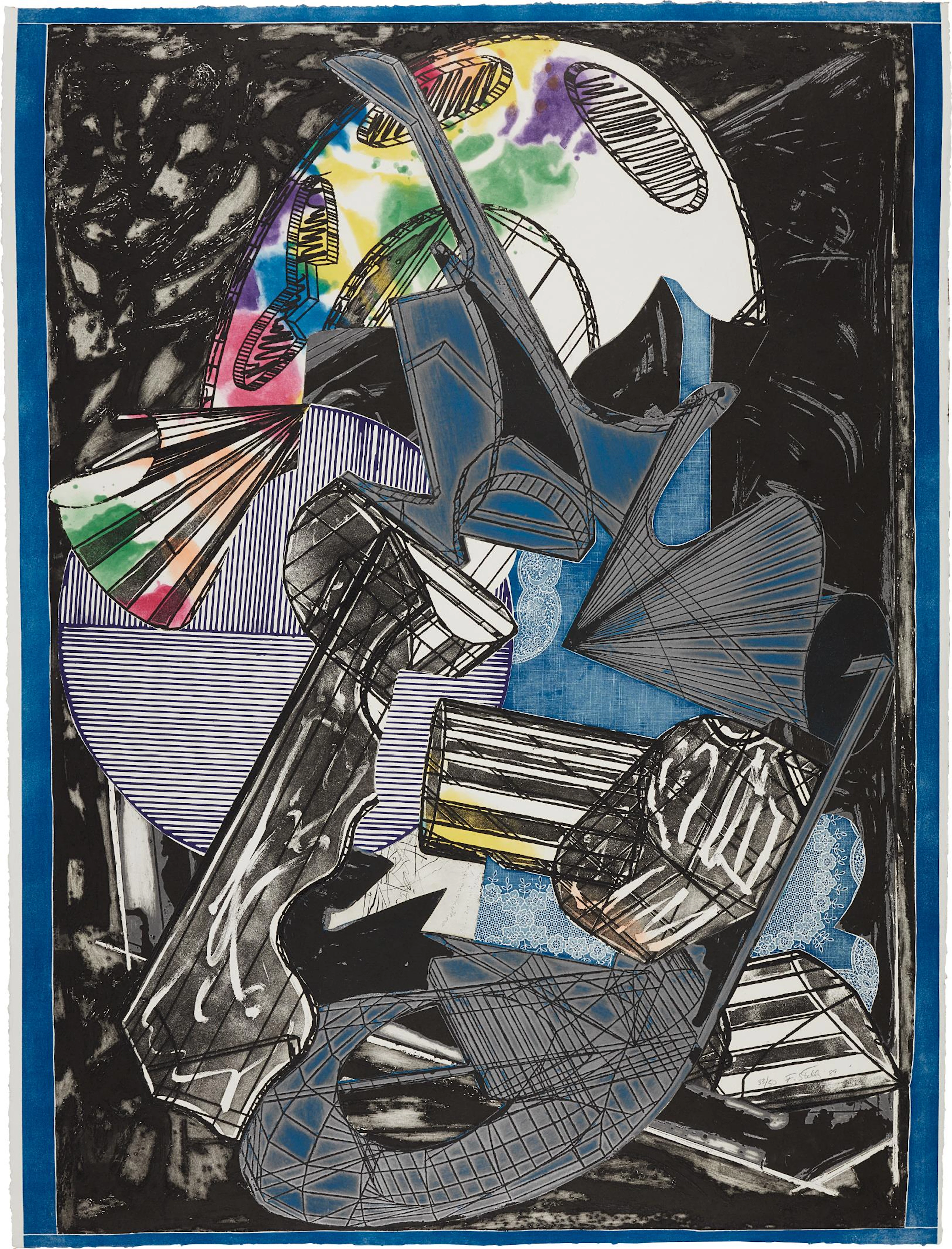 Guifà e la berretta rossa, from Italian Folktales, 1989 – Frank Stella