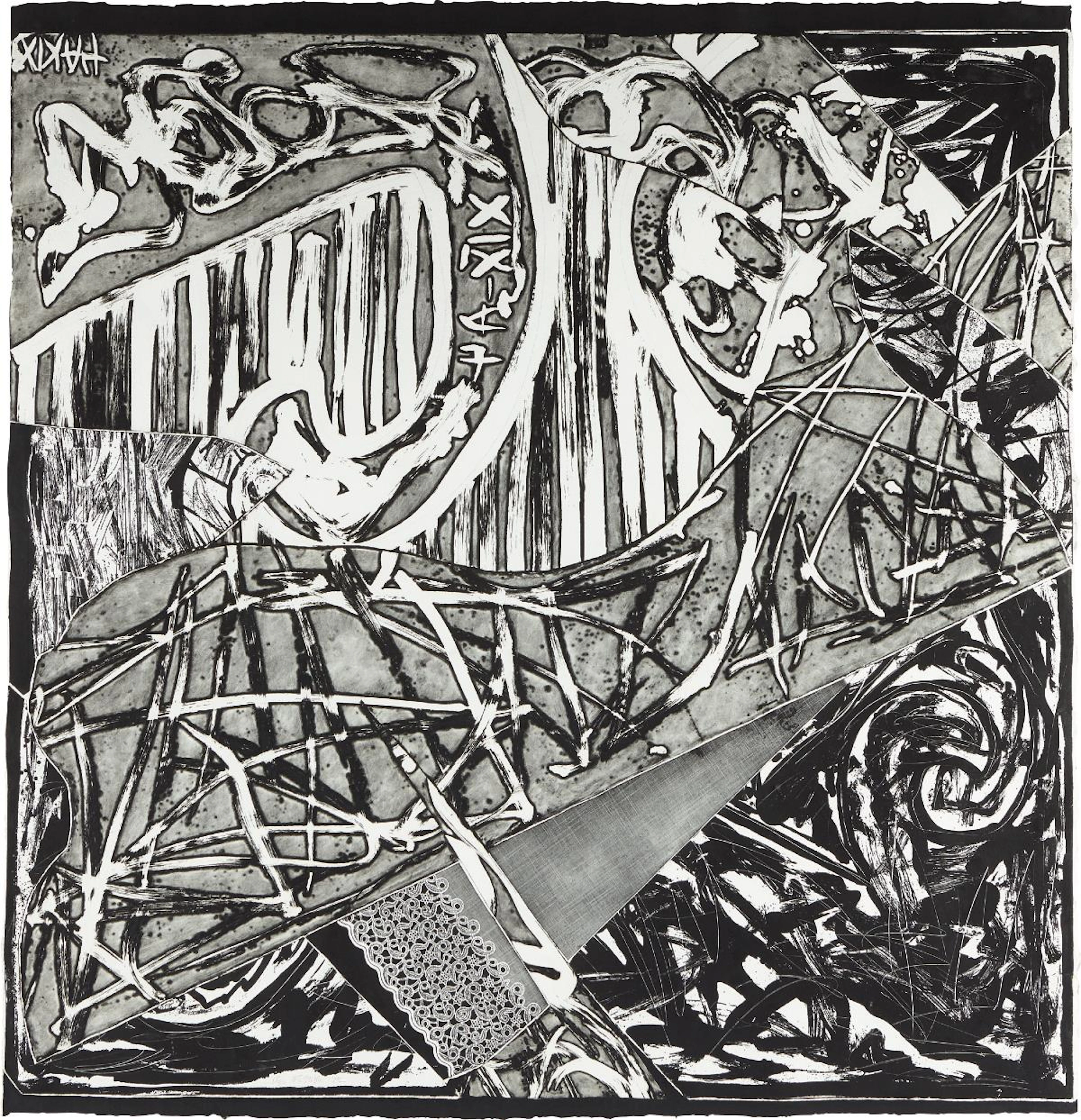 Swan Engraving Square II, from Swan Engravings, 1982 – Frank Stella