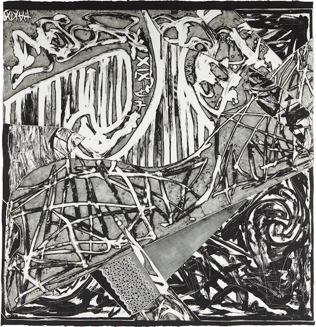Swan Engraving Square II, from Swan Engravings, 1982 – Frank Stella