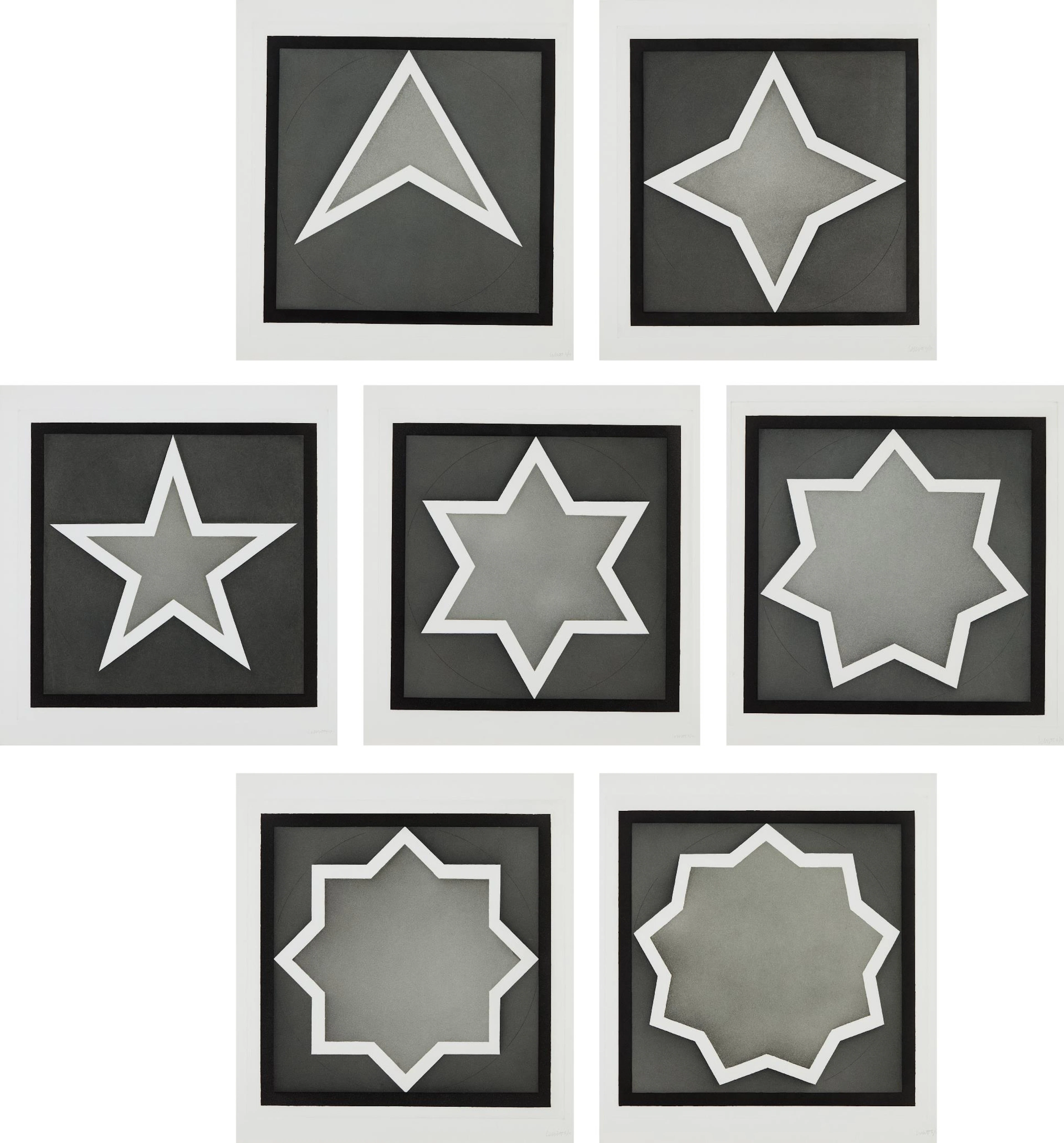 Stars - Light Center, 1983 – Sol LeWitt
