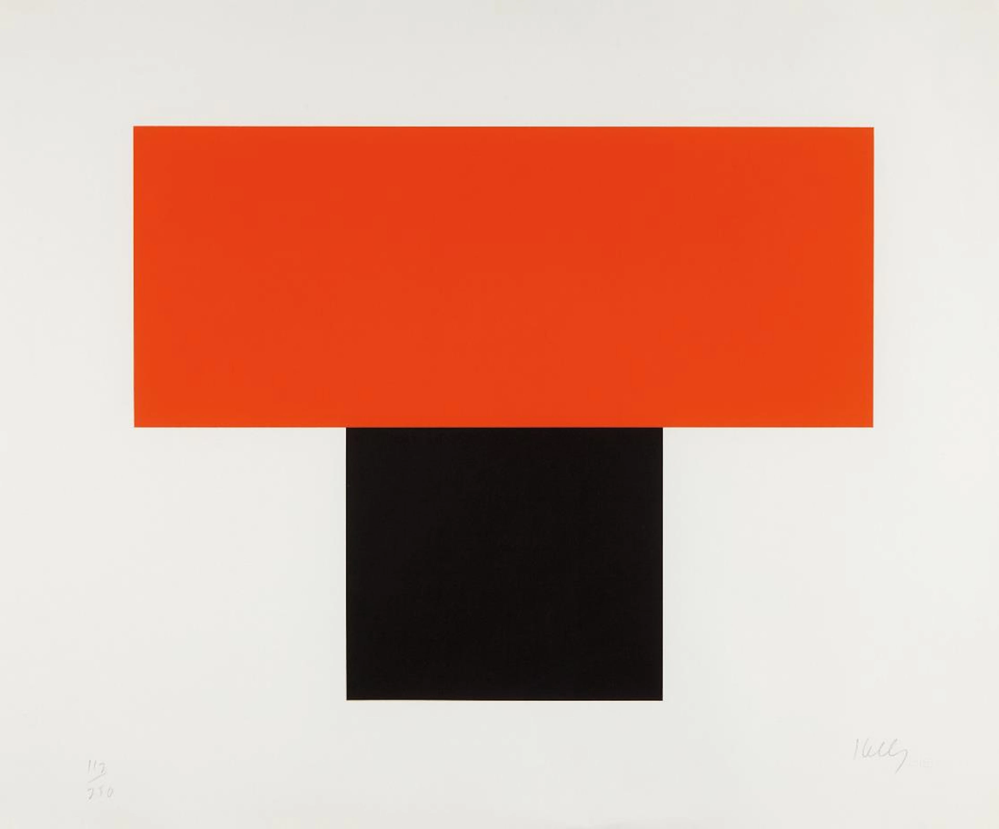 Red-Orange over Black, 1970 – Ellsworth Kelly